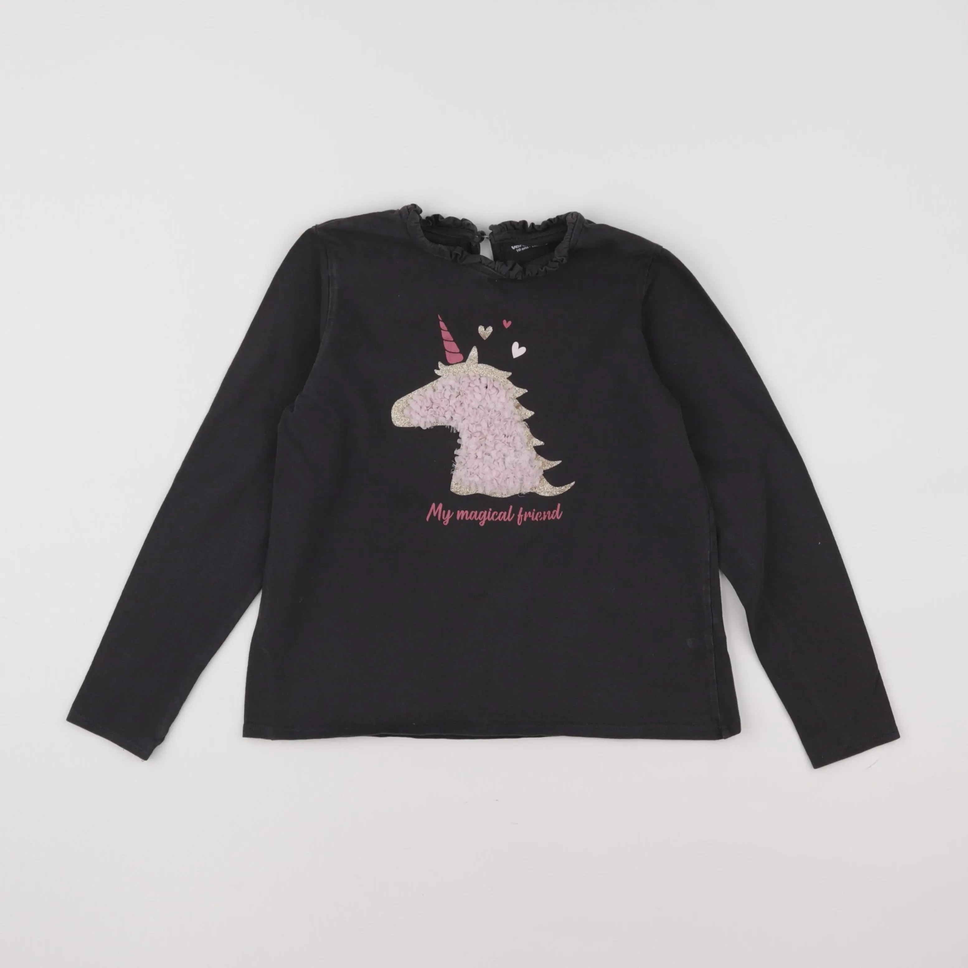 Vertbaudet - tee-shirt gris - 10 ans