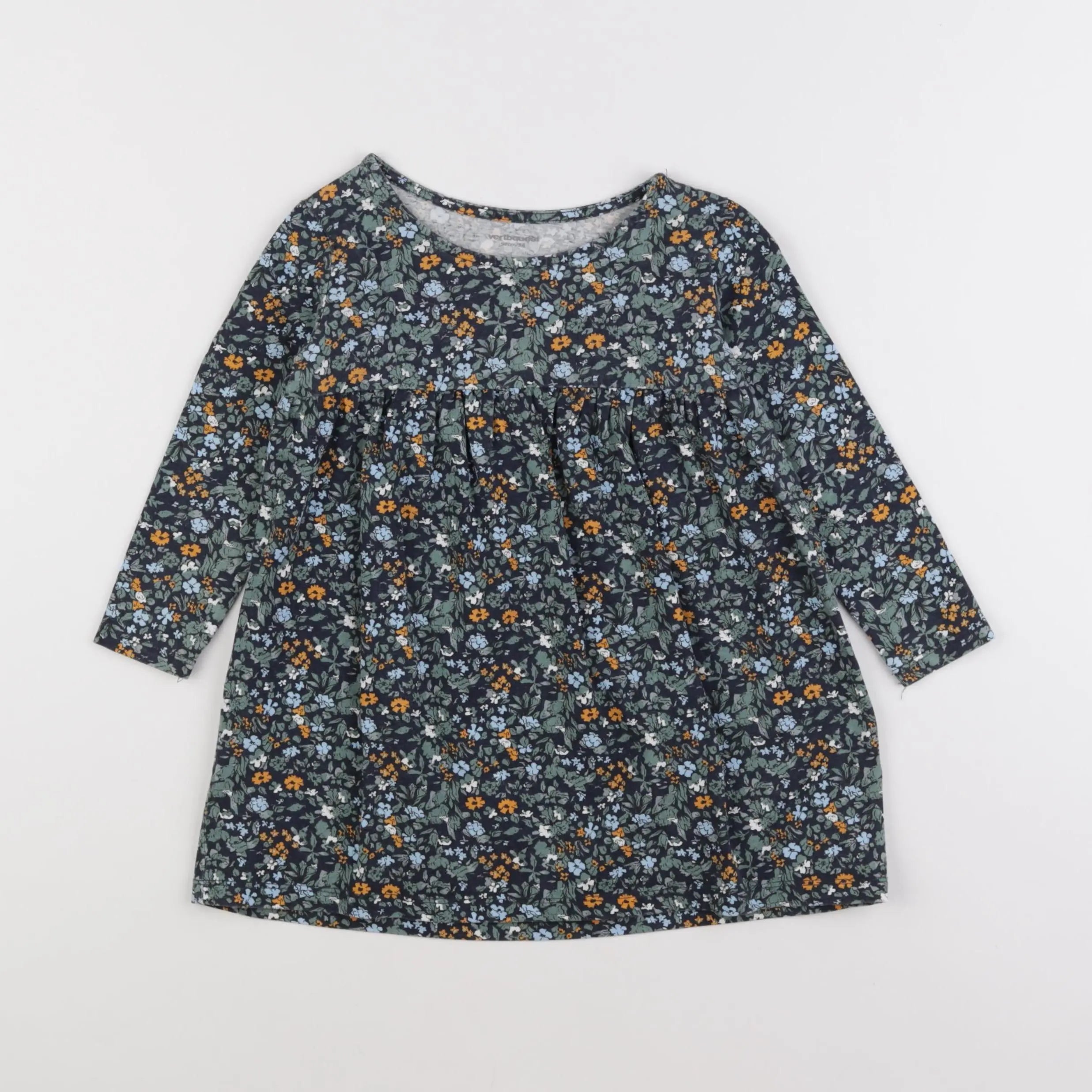 Vertbaudet - robe vert - 3 ans