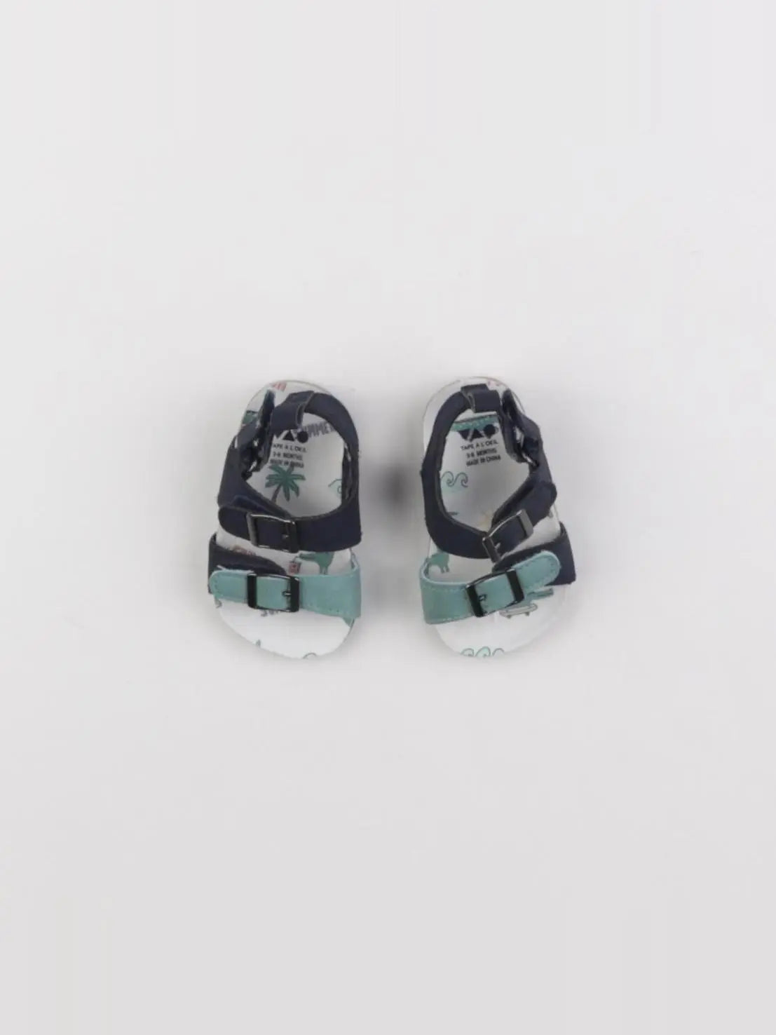 Tape à l'oeil - chaussons bleu, vert - pointure 17