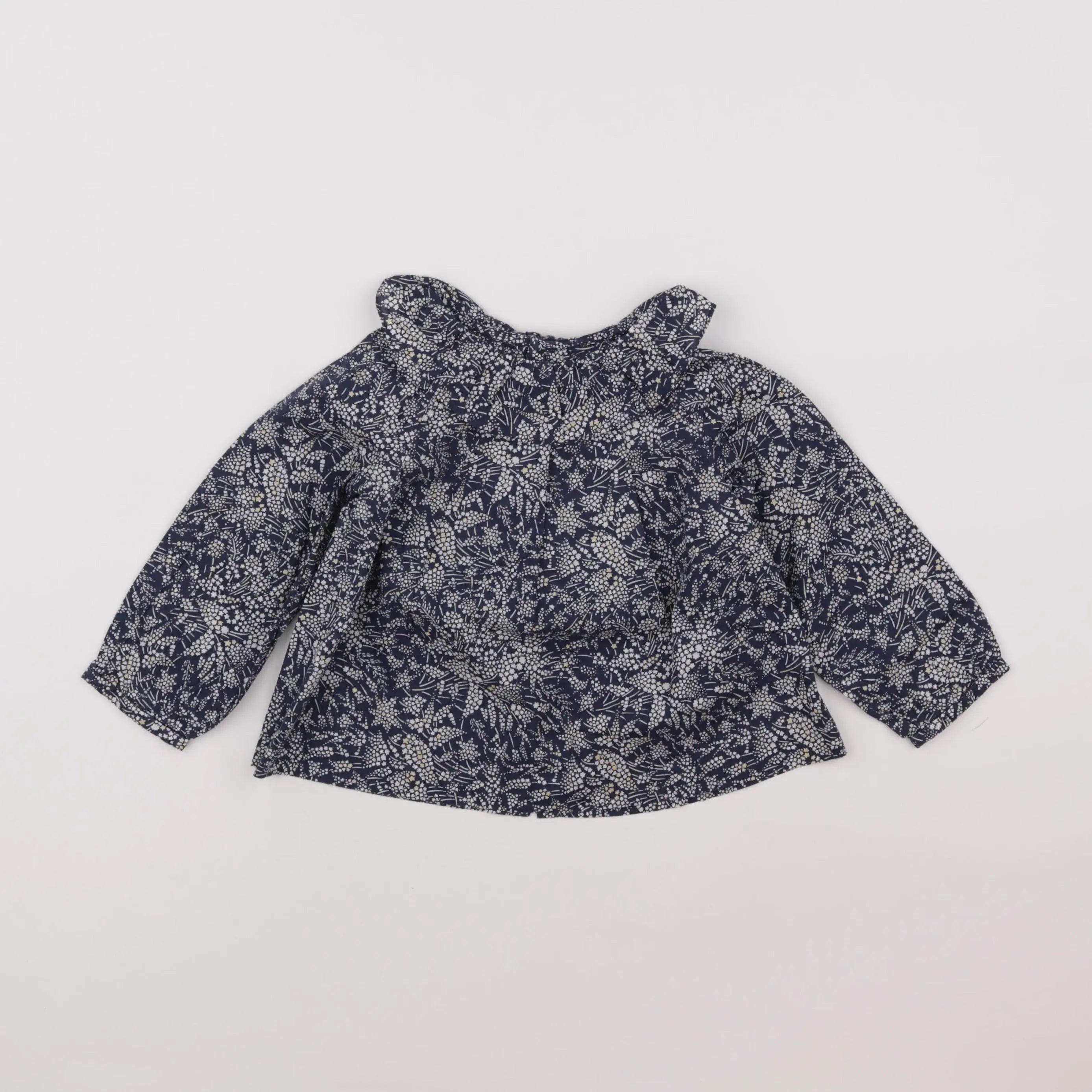 Jacadi - blouse liberty bleu - 2 ans