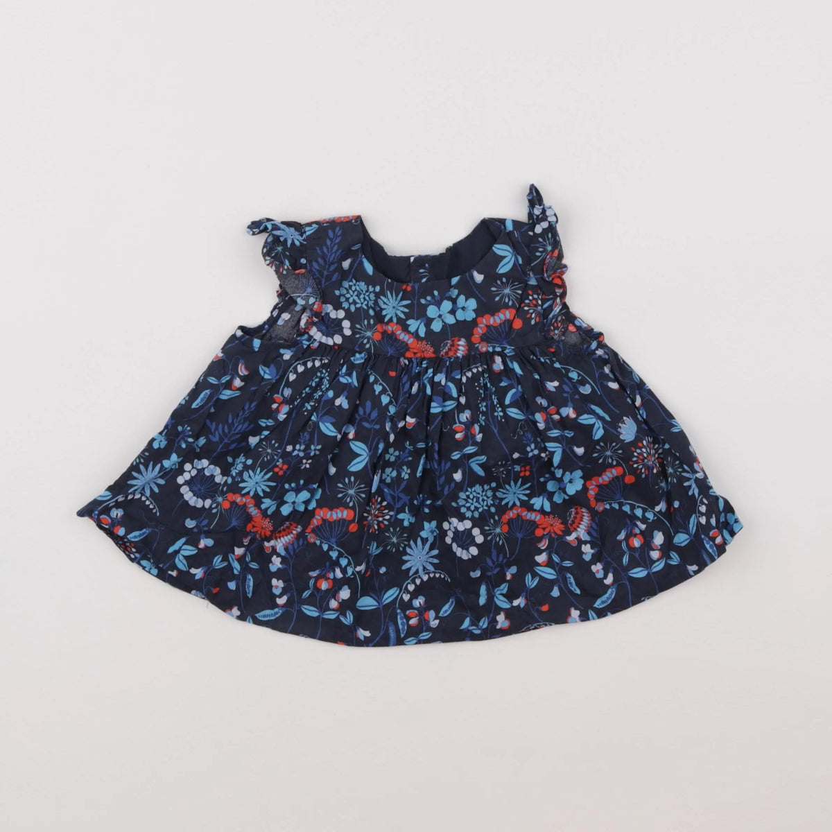 Jacadi - blouse liberty bleu - 18 mois