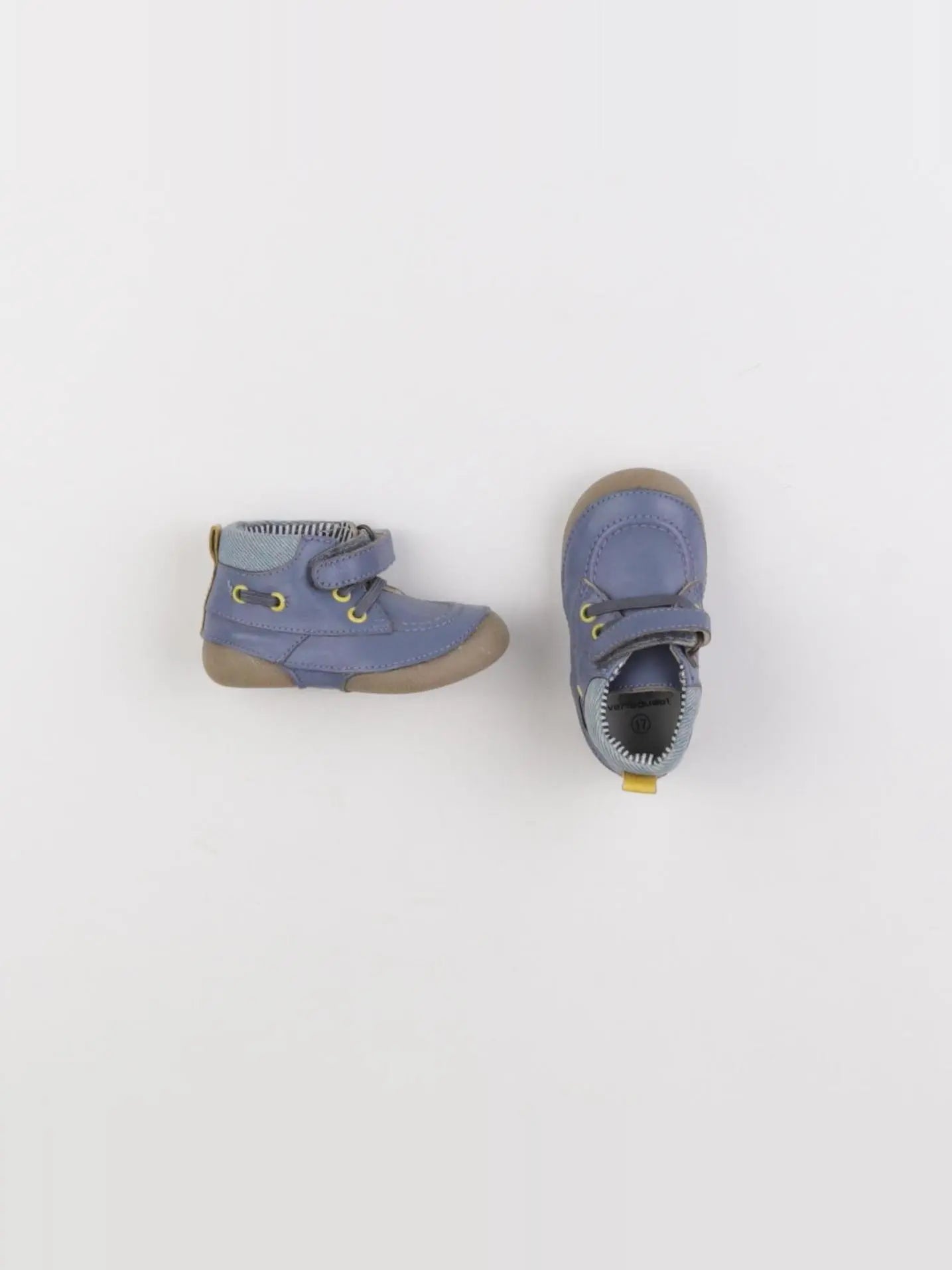 Vertbaudet - chaussons bleu - pointure 17