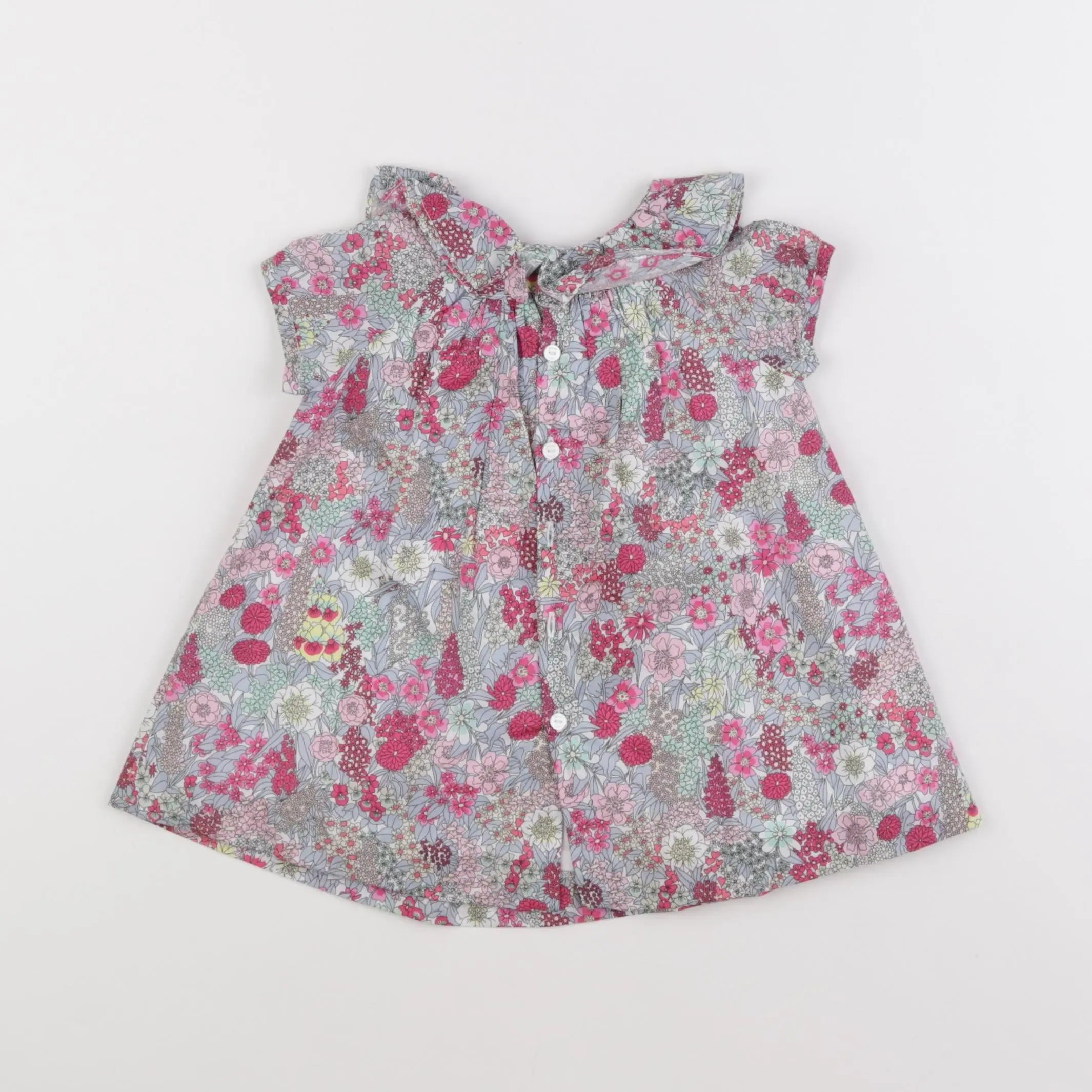 Jacadi - robe liberty multicolore - 6 mois