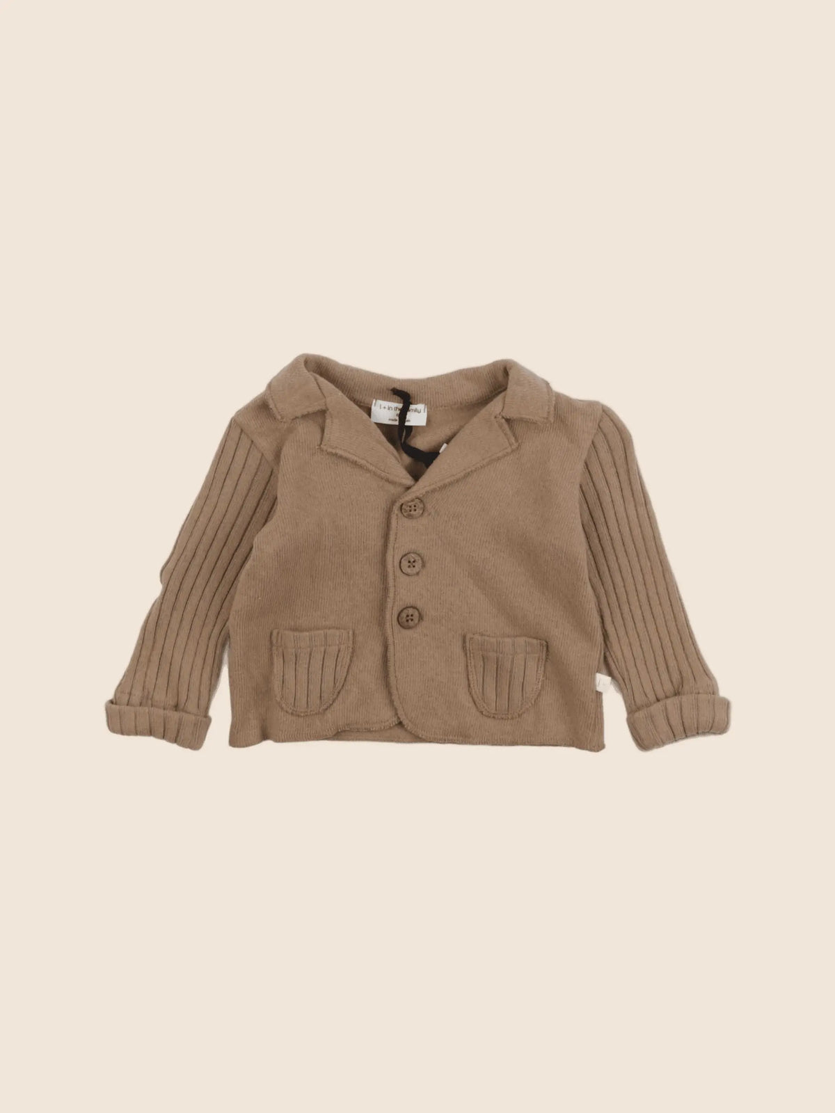 1+ In the family - gilet marron - 6 mois