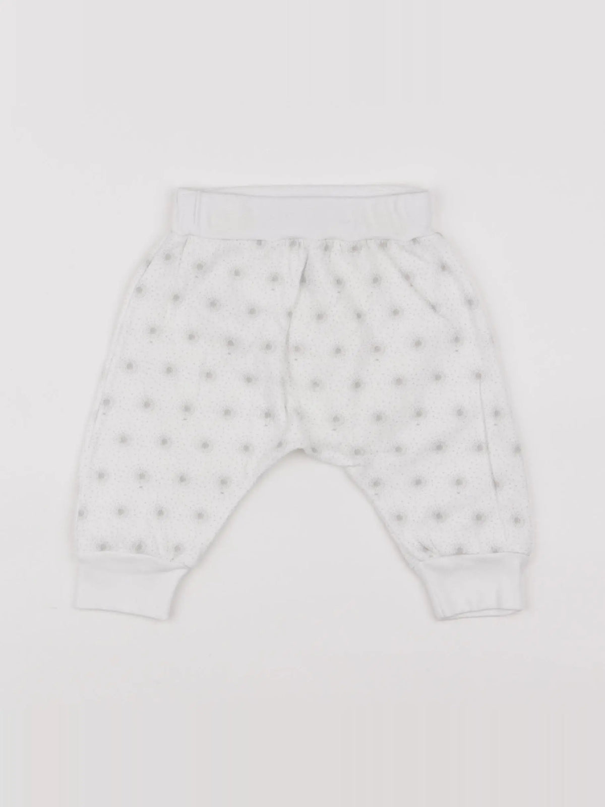 Petit Bateau - sarouel blanc - 6 mois
