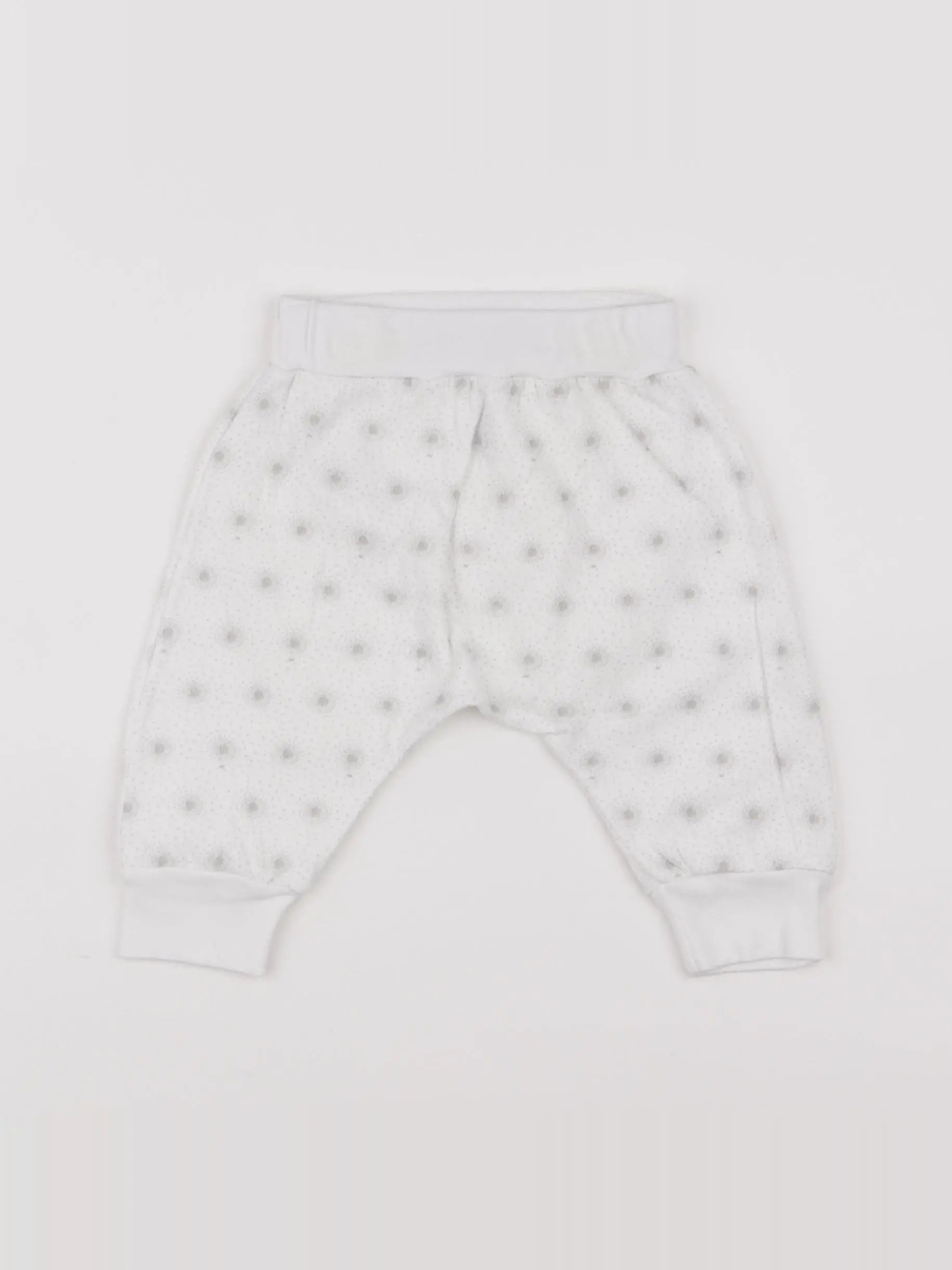 Petit Bateau - sarouel blanc - 6 mois