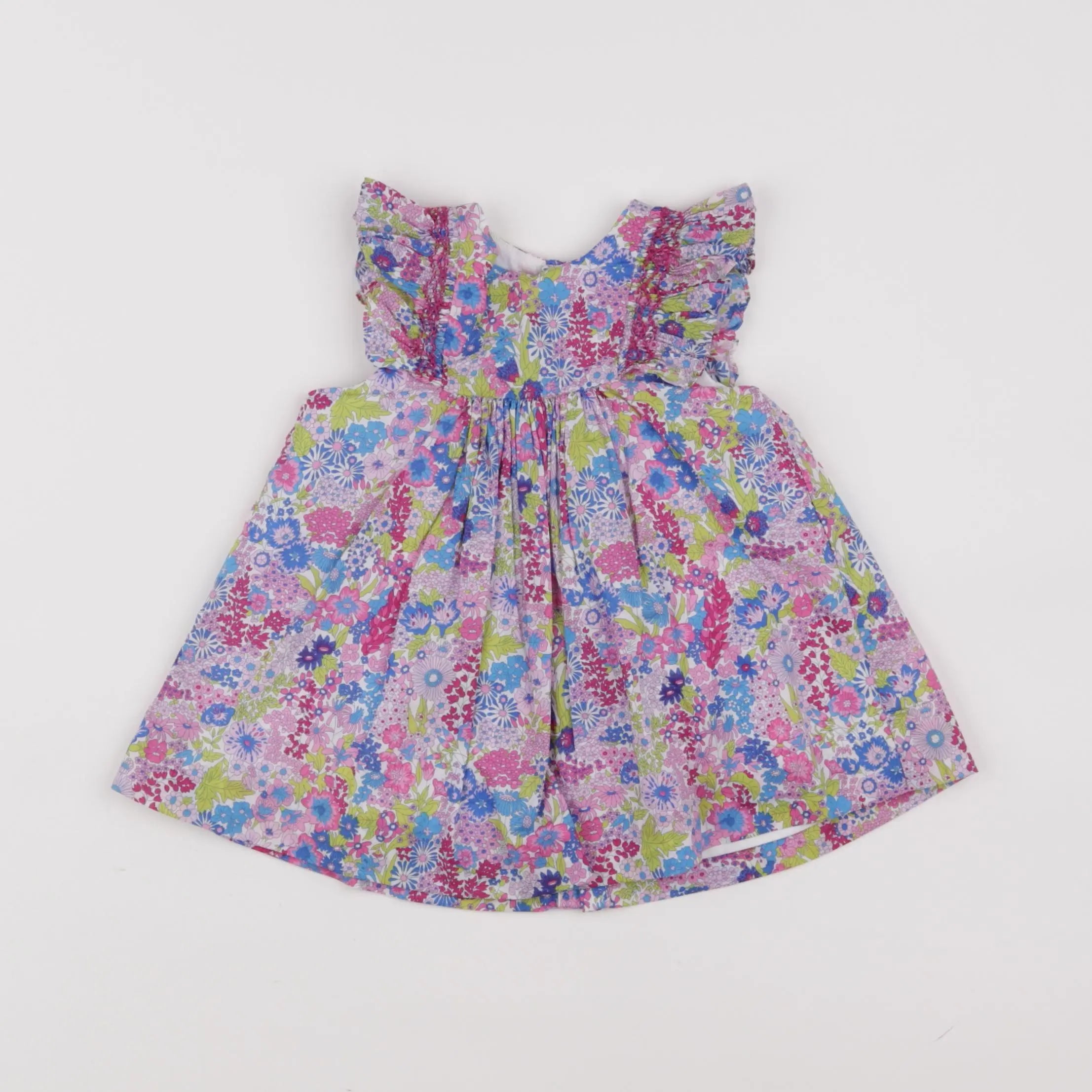 Jacadi - robe liberty multicolore - 6 mois