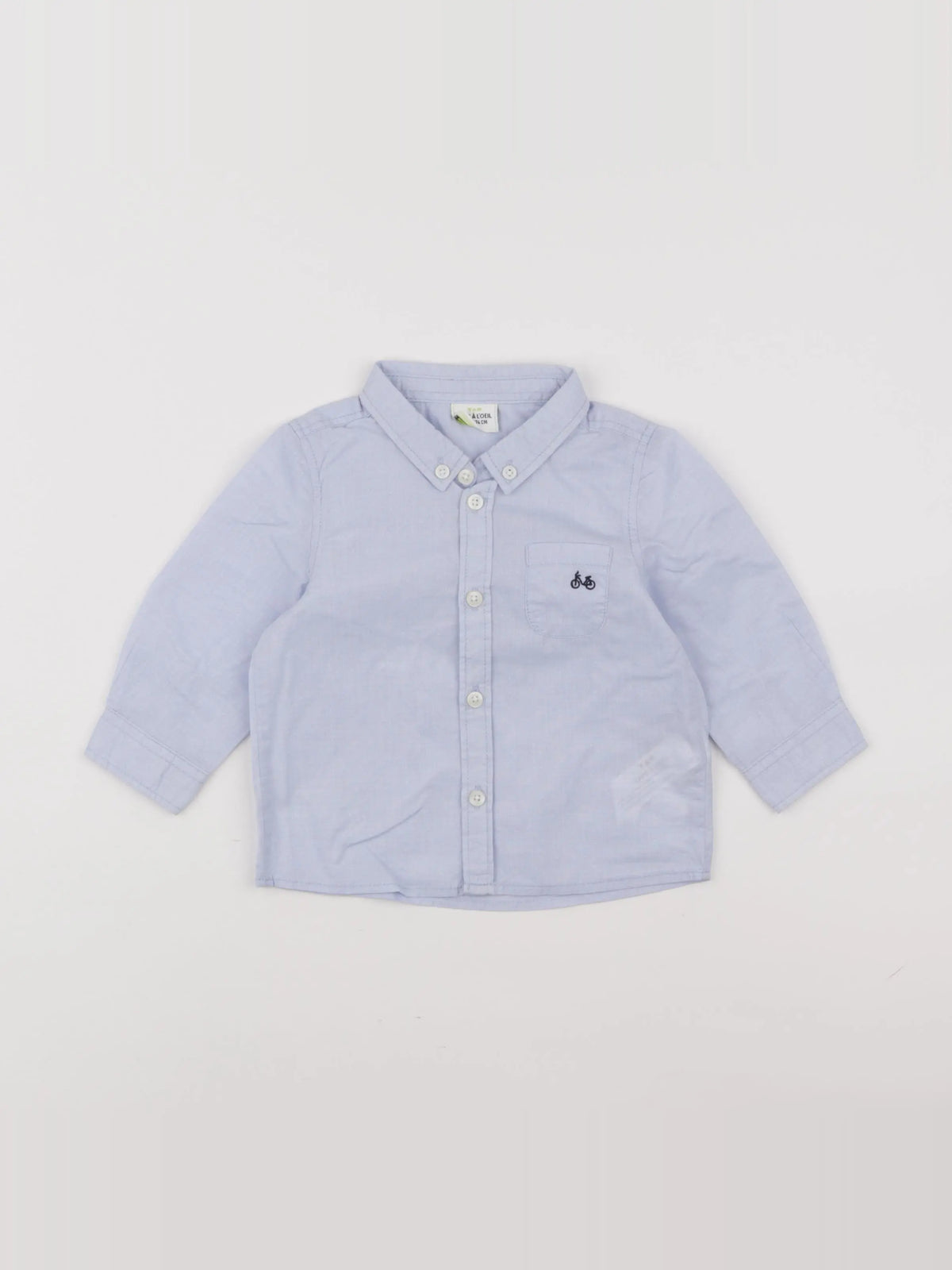 Tape à l'oeil - chemise bleu - 12 mois