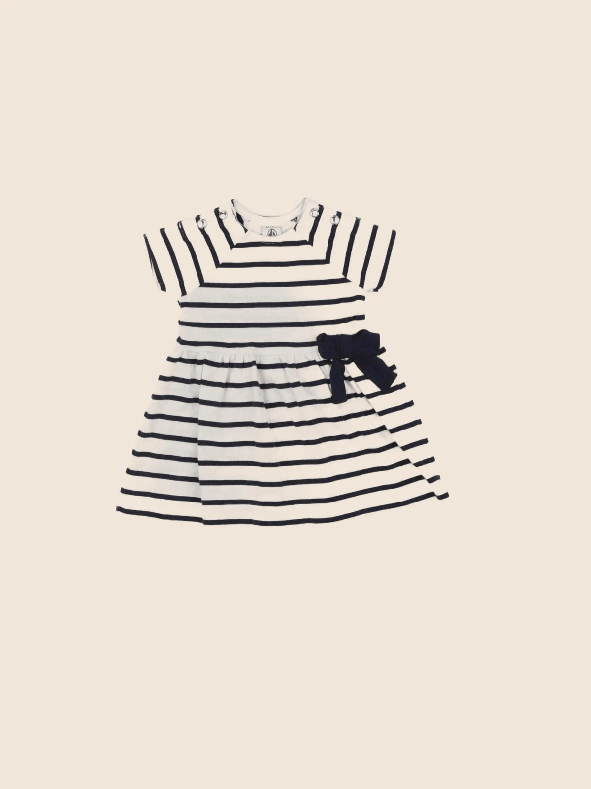 Petit Bateau - robe bleu - 6 mois