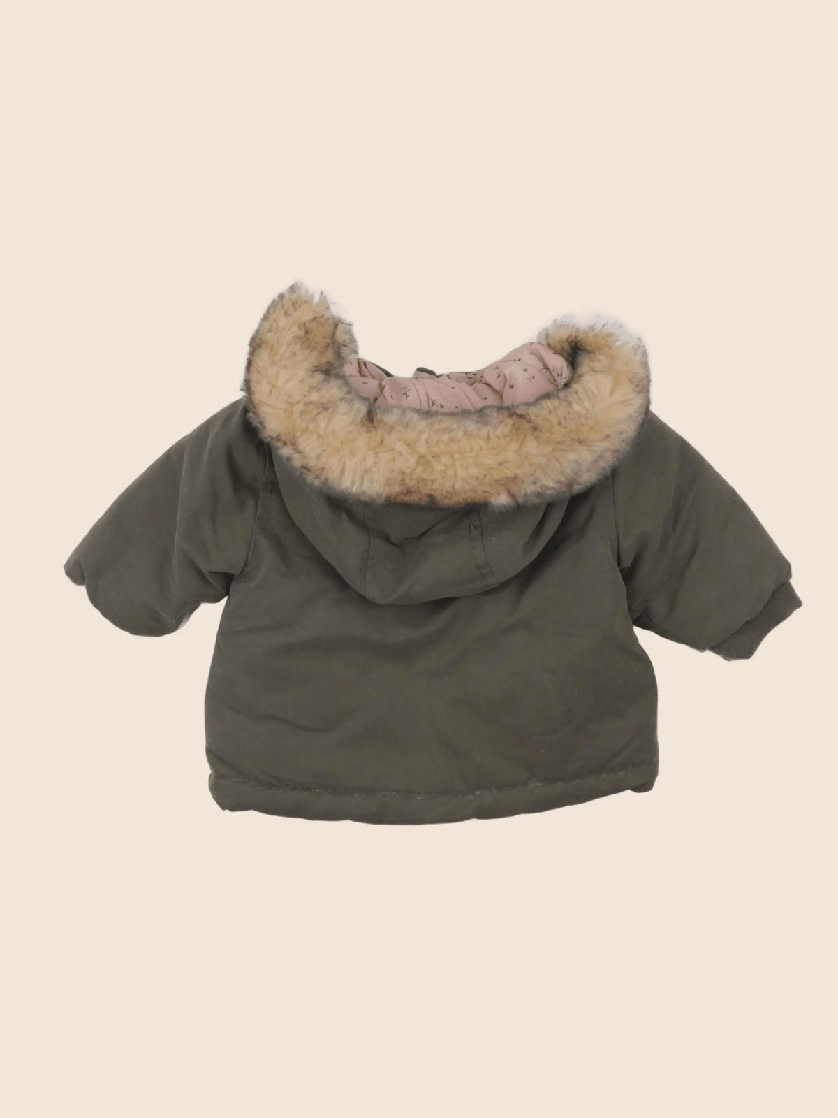 Vertbaudet - manteau vert, rose - 3 mois