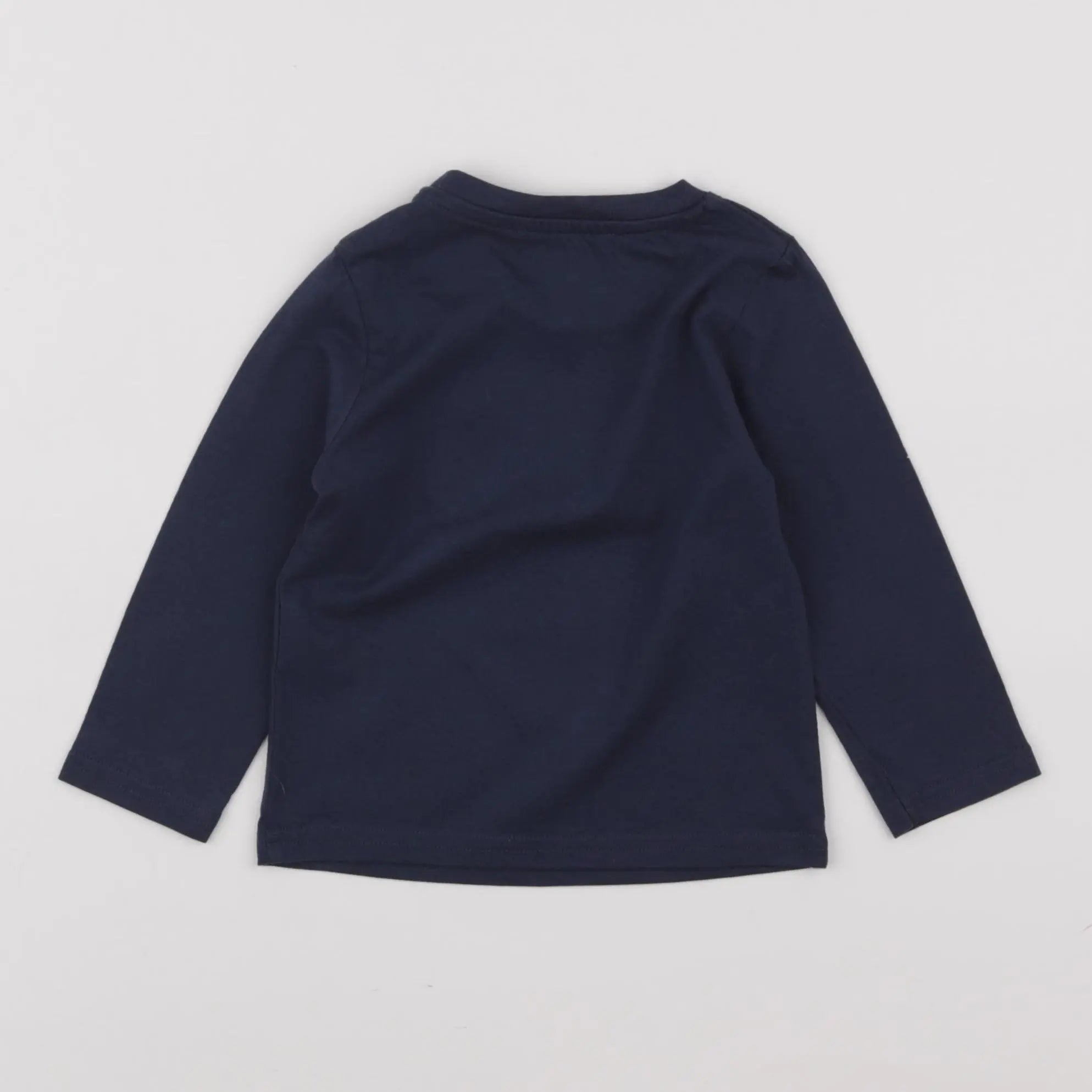Vertbaudet - tee-shirt bleu - 12 mois