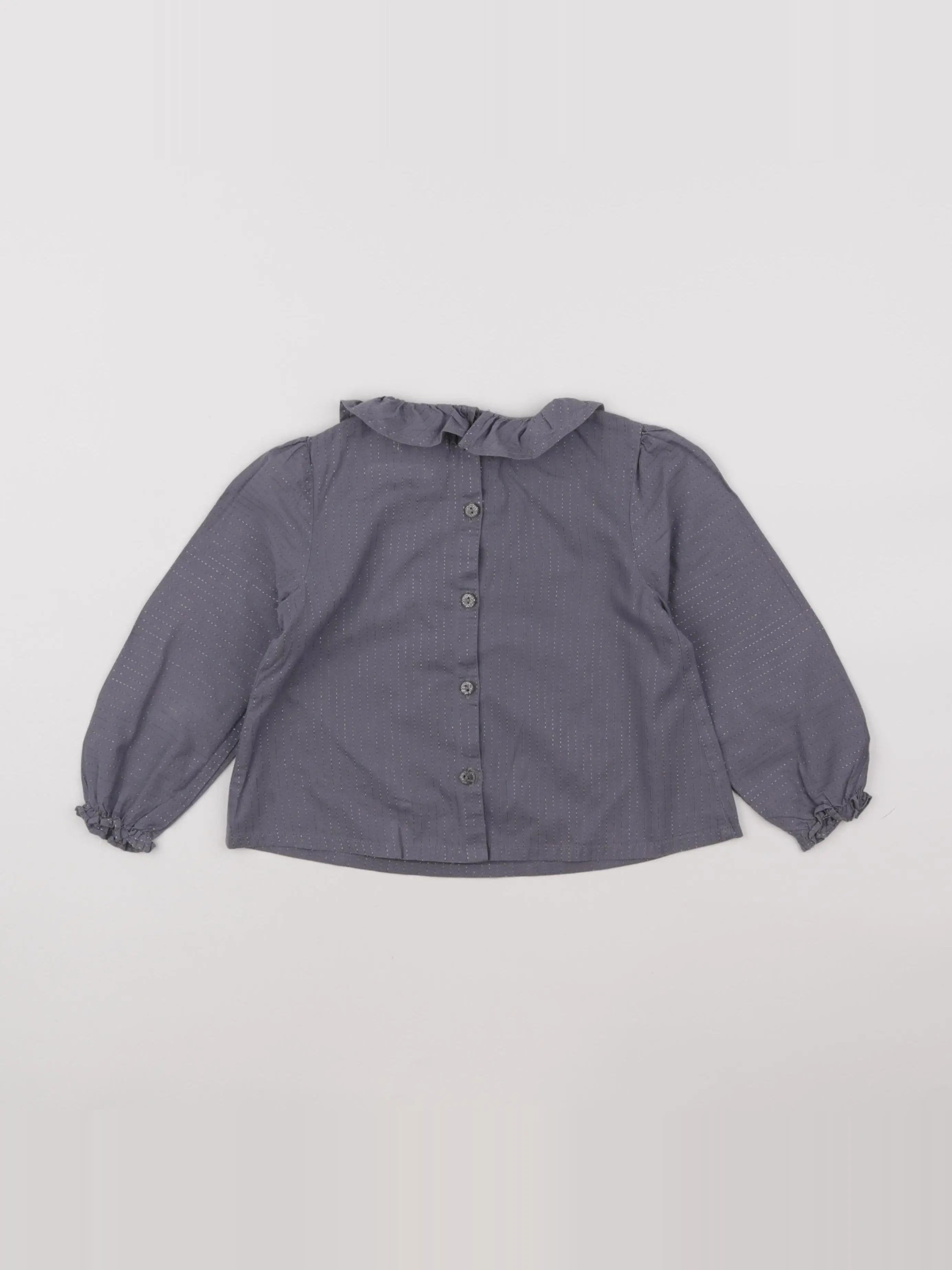 Cyrillus - blouse gris, argent - 36 mois