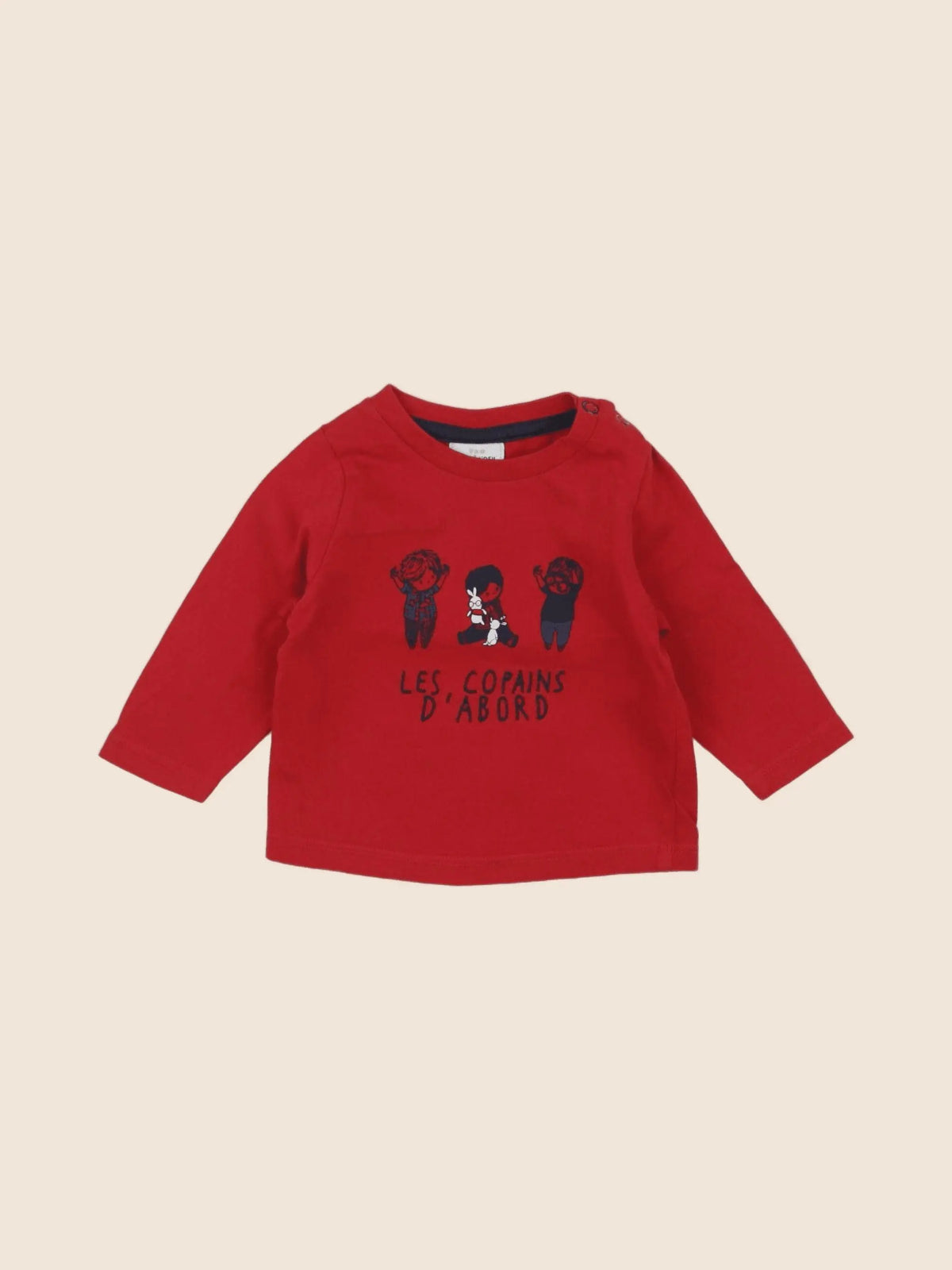 Tape à l'oeil - tee-shirt rouge - 3 mois