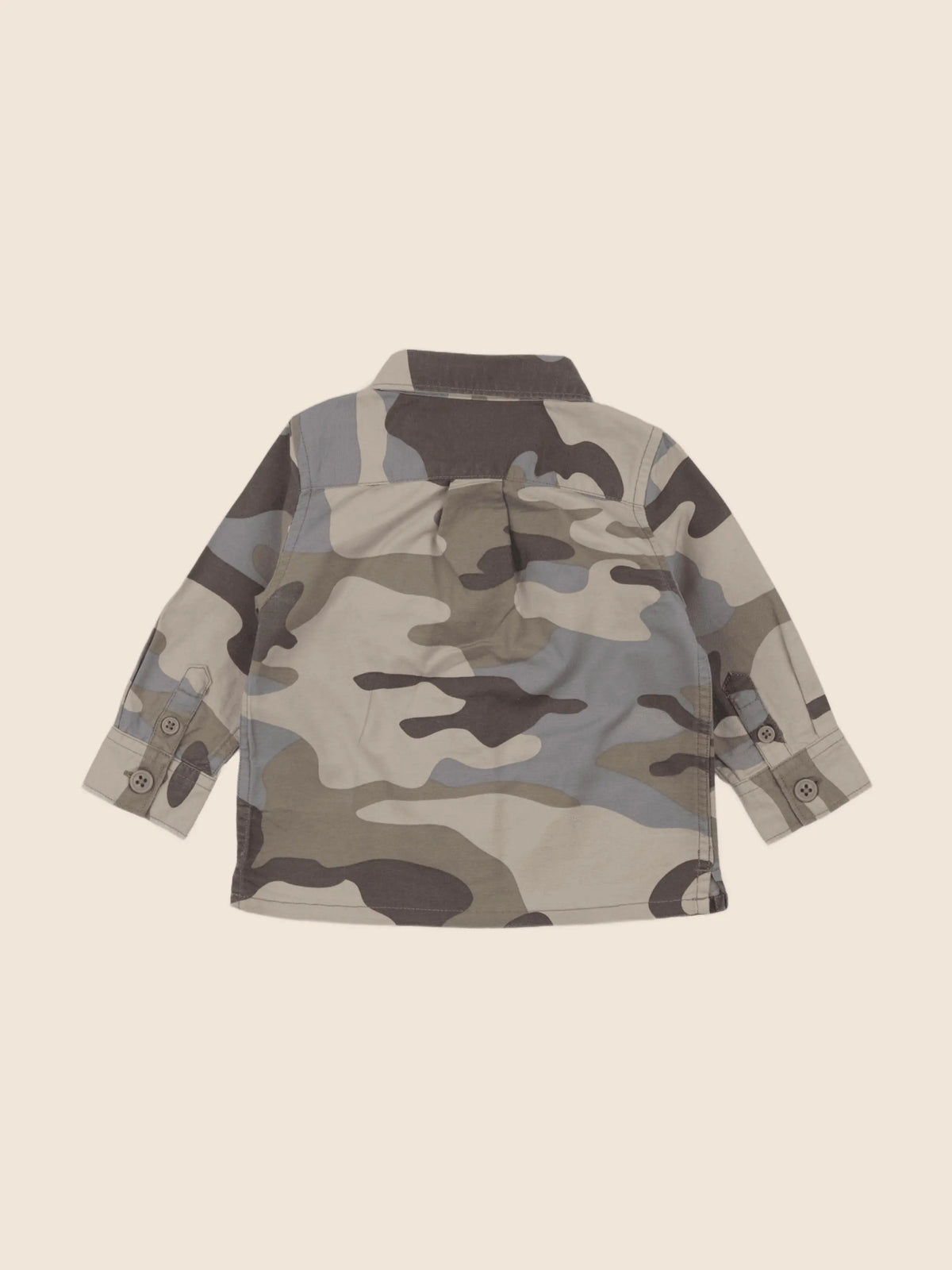 GAP - chemise beige, gris - 12/18 mois