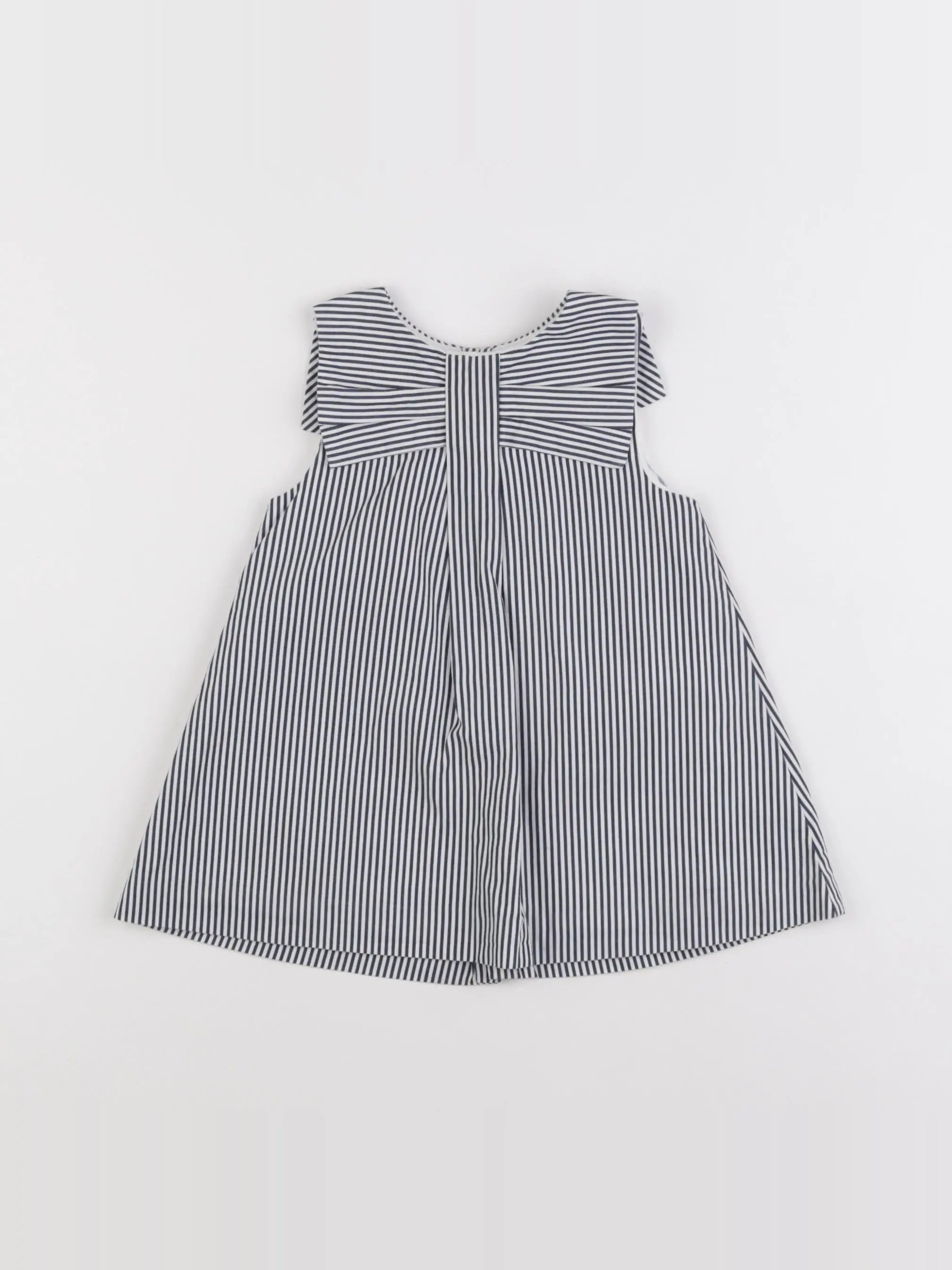 Jacadi - robe bleu, blanc - 12 mois