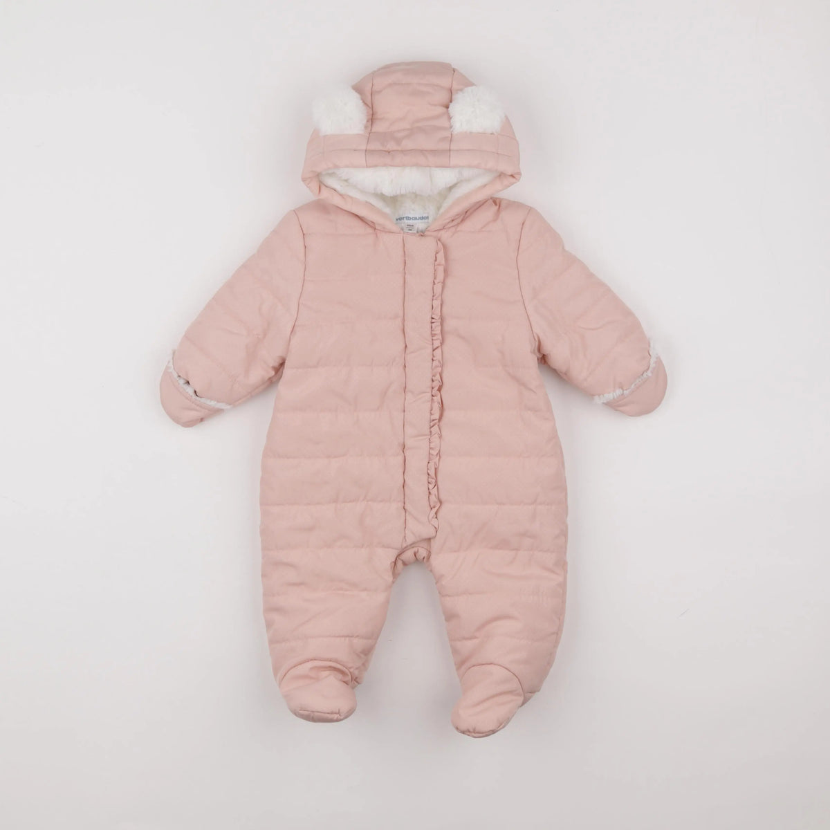 Vertbaudet - combi-pilote rose - 3 mois