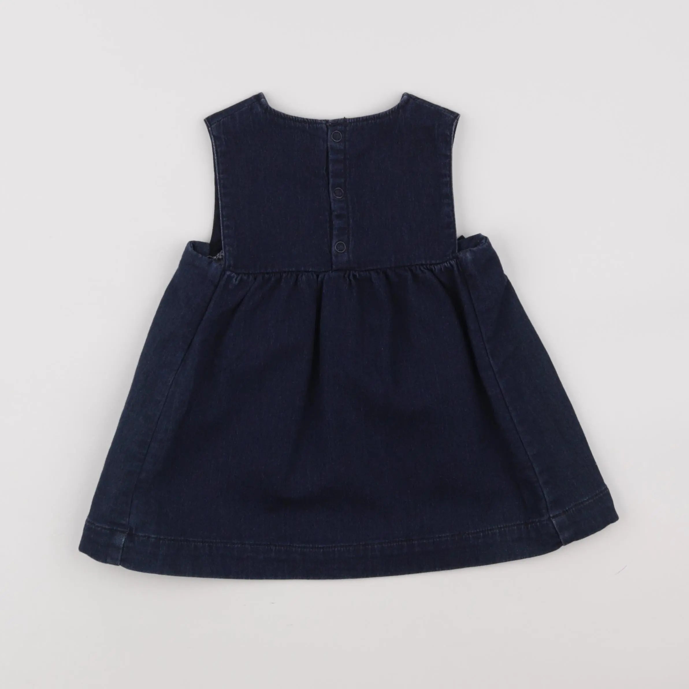 Petit Bateau - robe bleu - 12 mois
