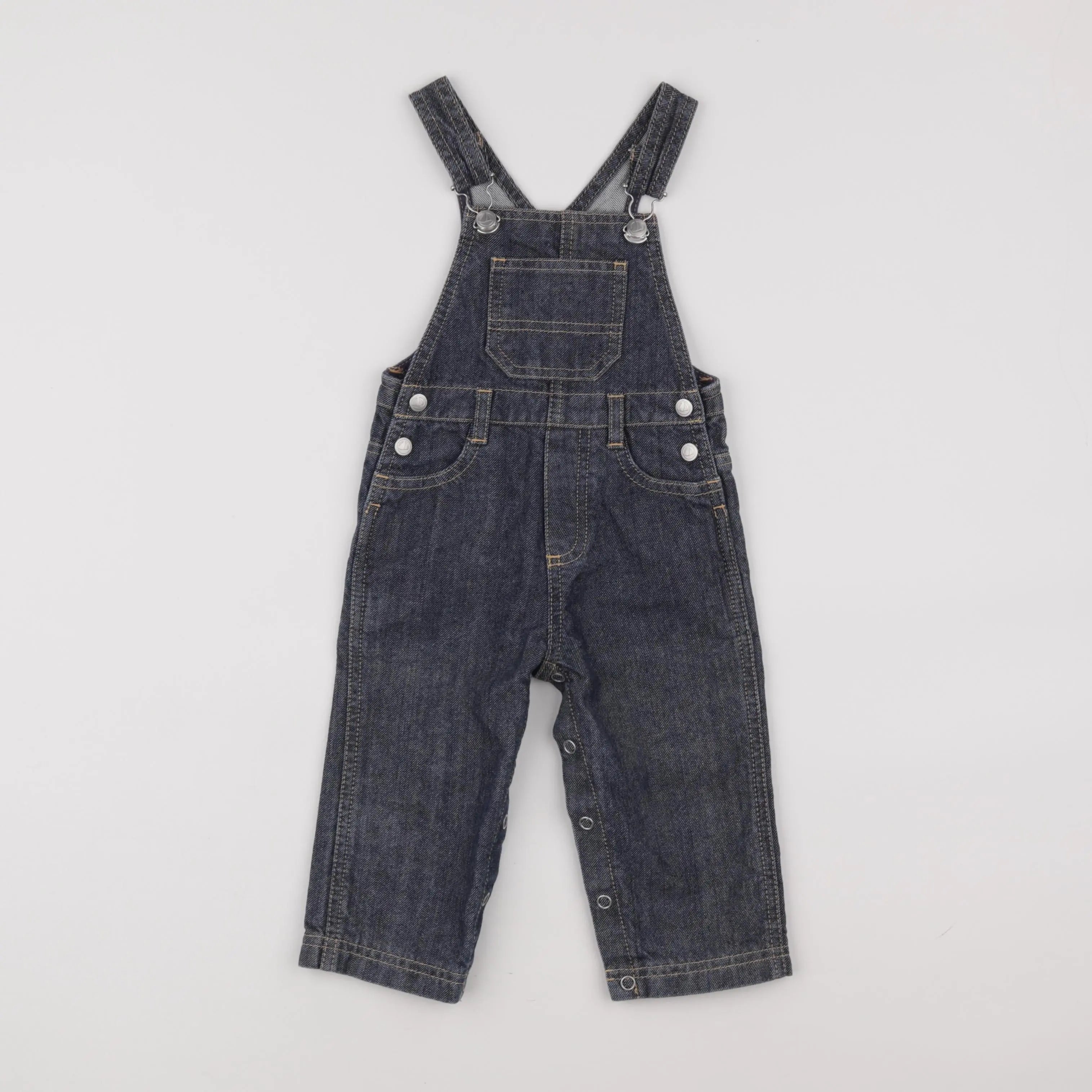 Petit Bateau - salopette bleu - 12 mois