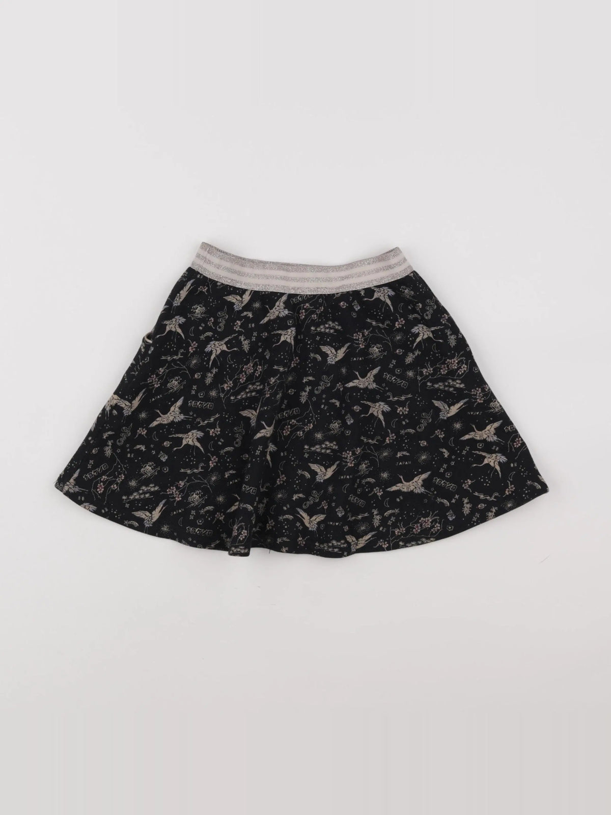 IKKS - jupe noir, beige - 6 ans