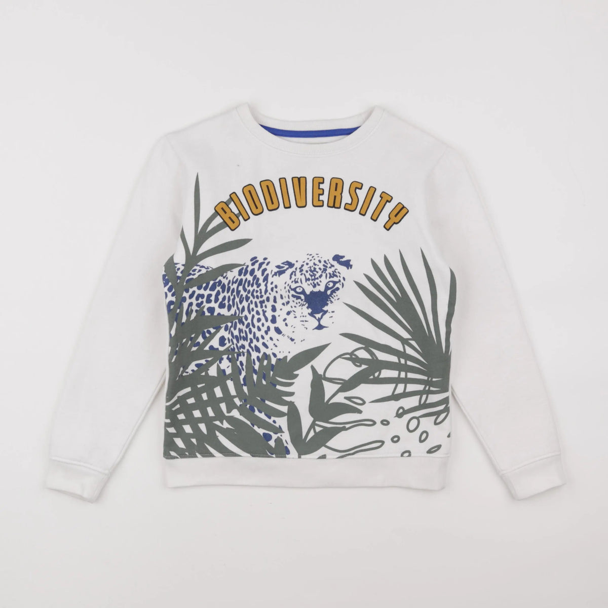 Vertbaudet - sweat blanc - 10 ans