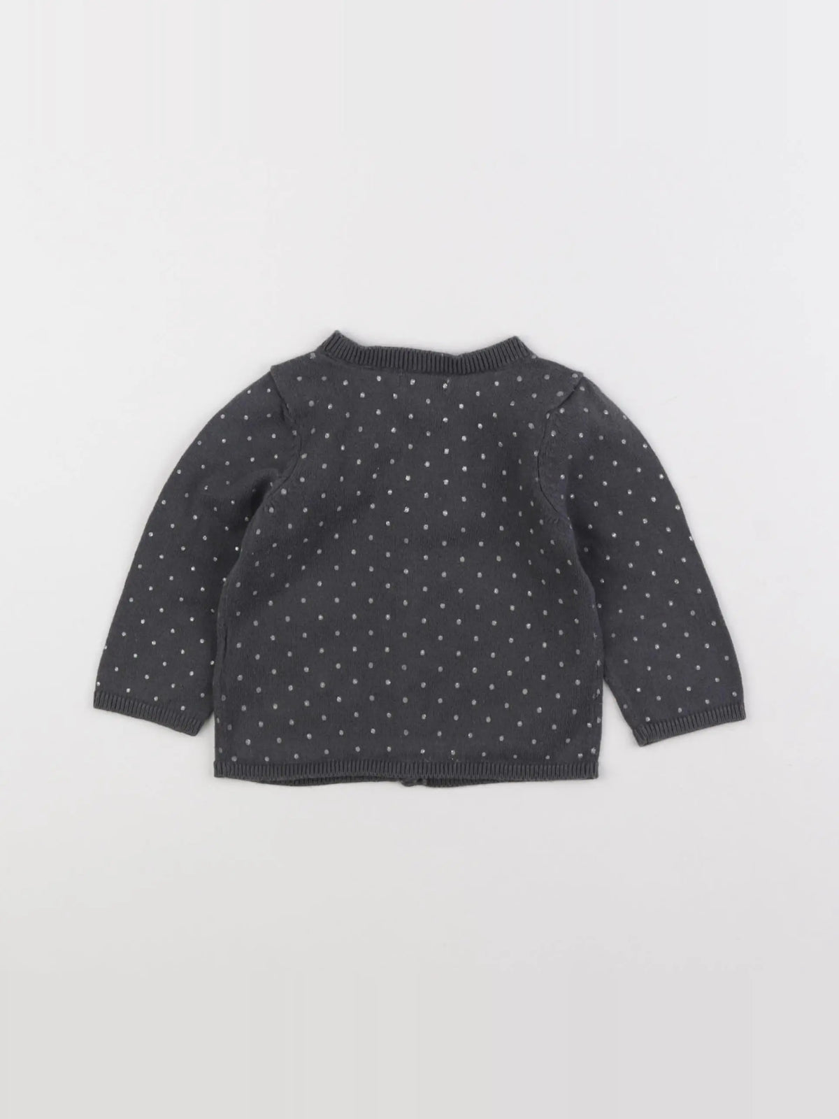 Vertbaudet - gilet gris - 12 mois