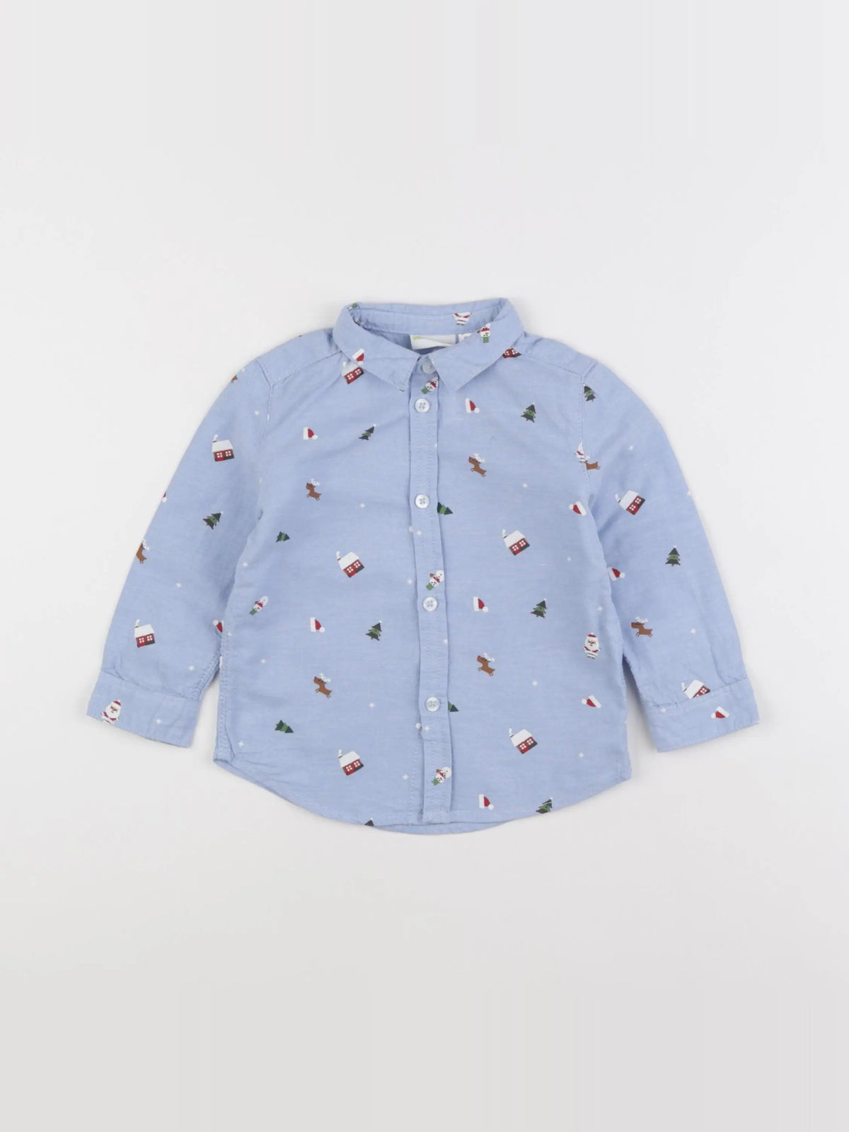 Vertbaudet - chemise bleu - 18 mois à 2 ans
