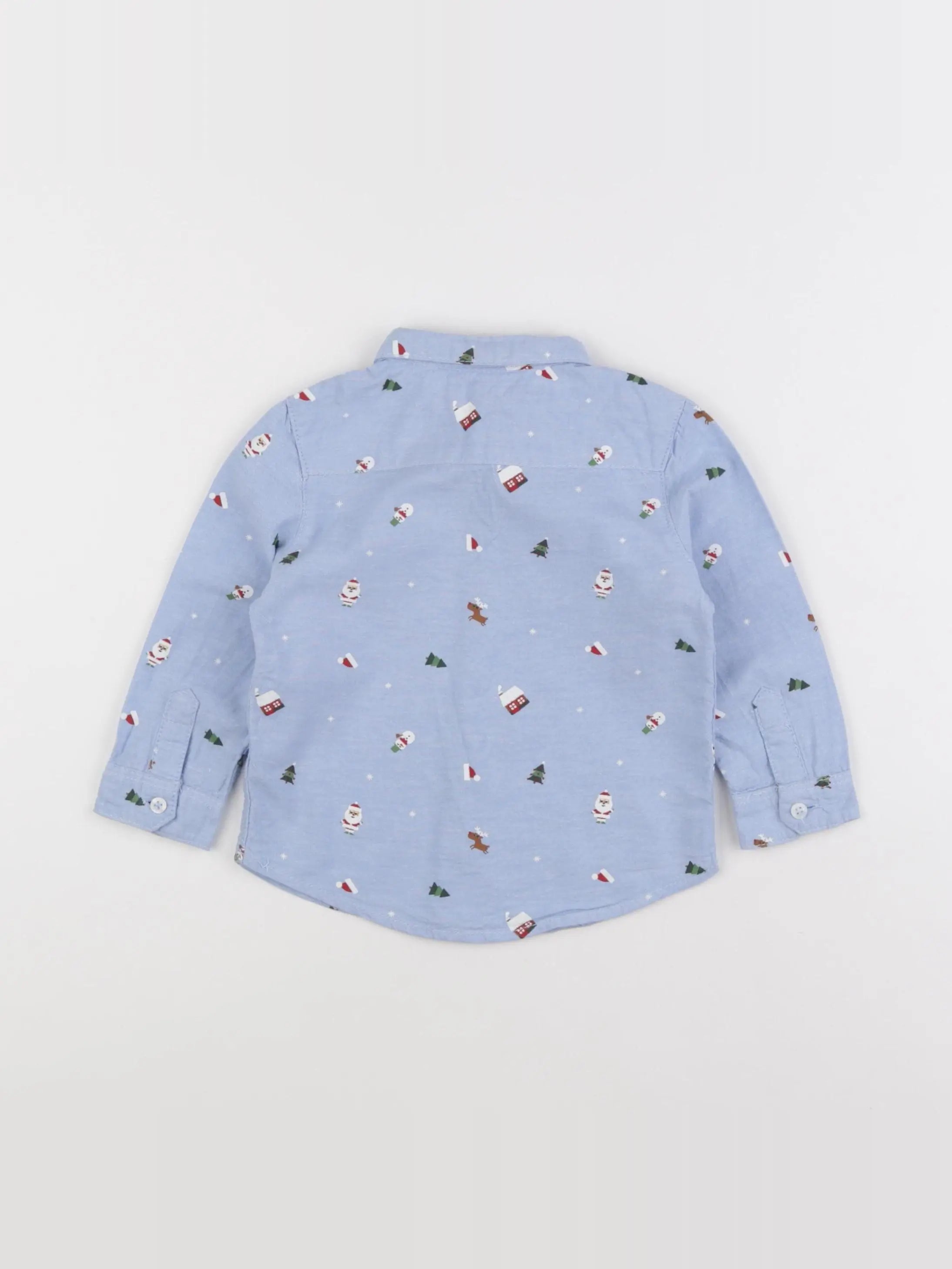 Vertbaudet - chemise bleu - 18 mois à 2 ans