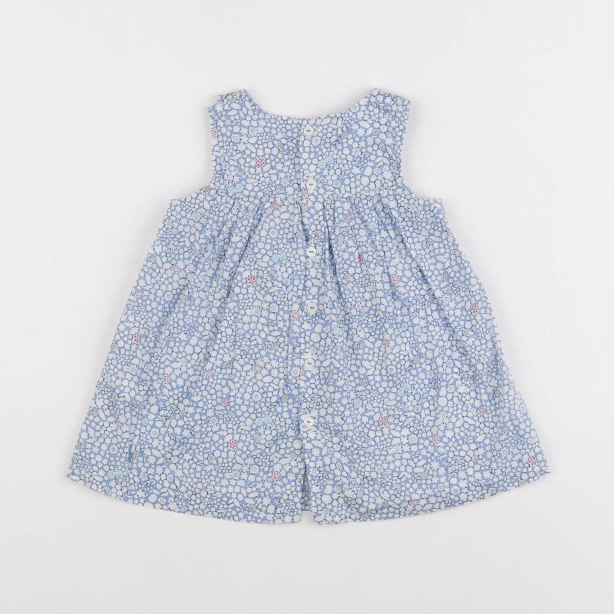 Jacadi - robe liberty bleu - 12 mois