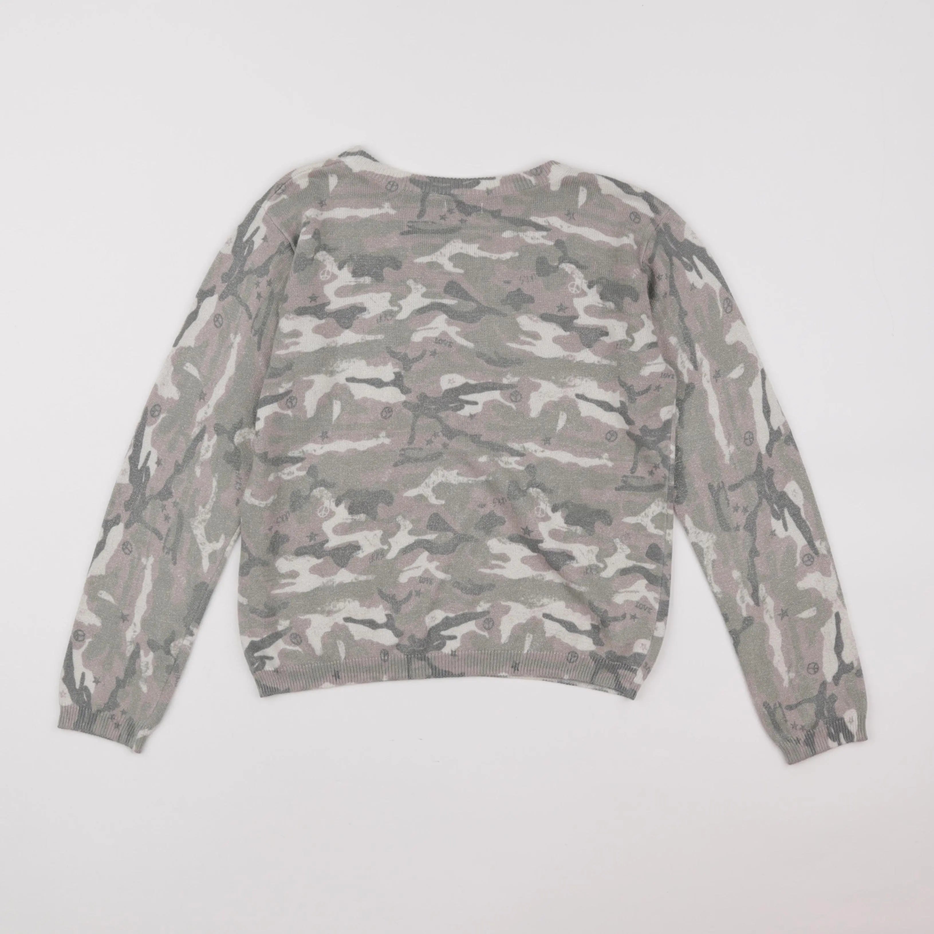 IKKS - pull vert, marron - 10 ans