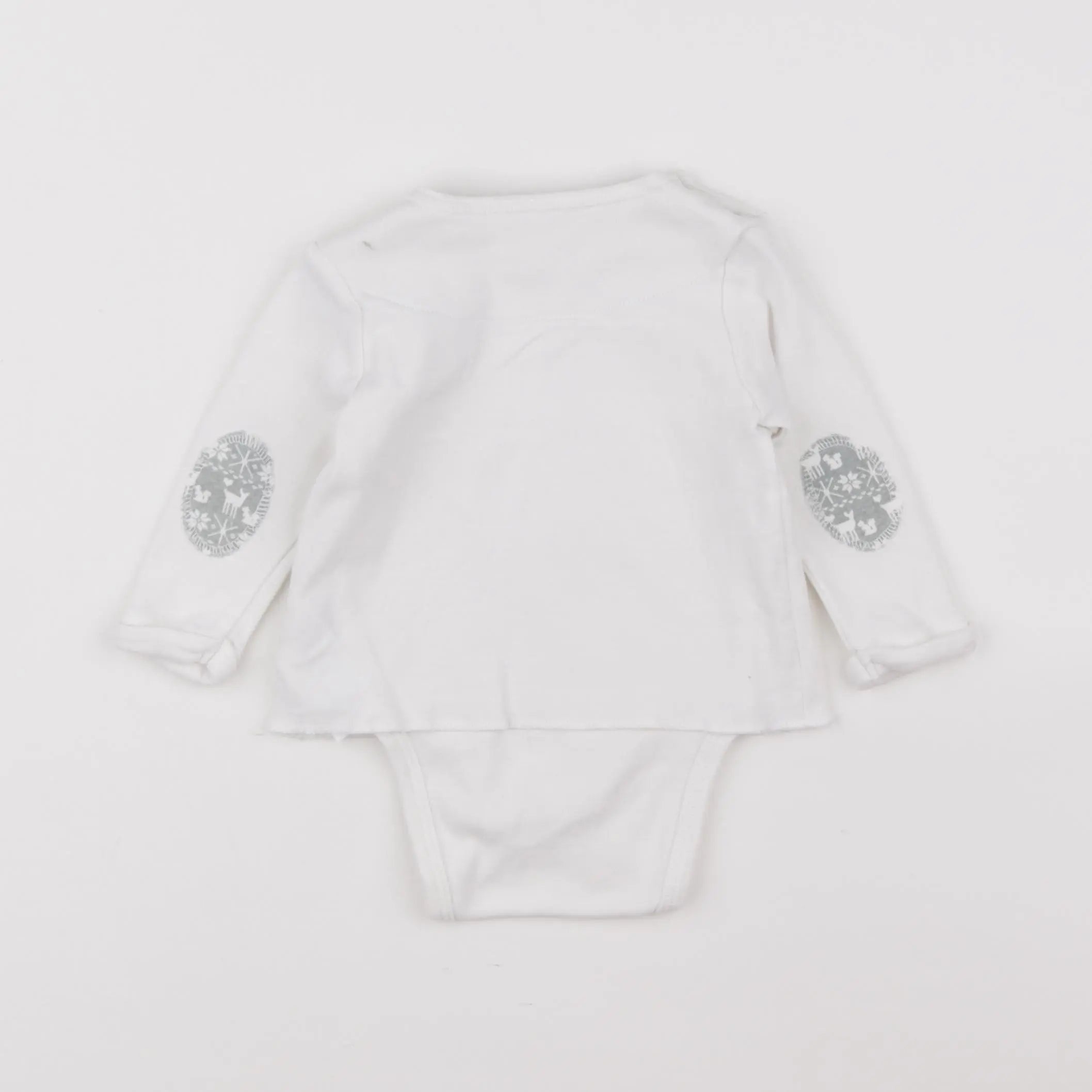 Vertbaudet - body tee-shirt blanc - 6 mois