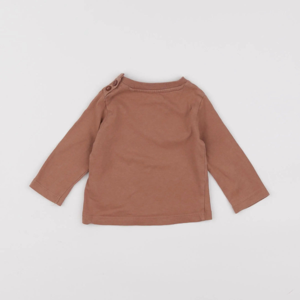 Vertbaudet - tee-shirt marron - 3 mois