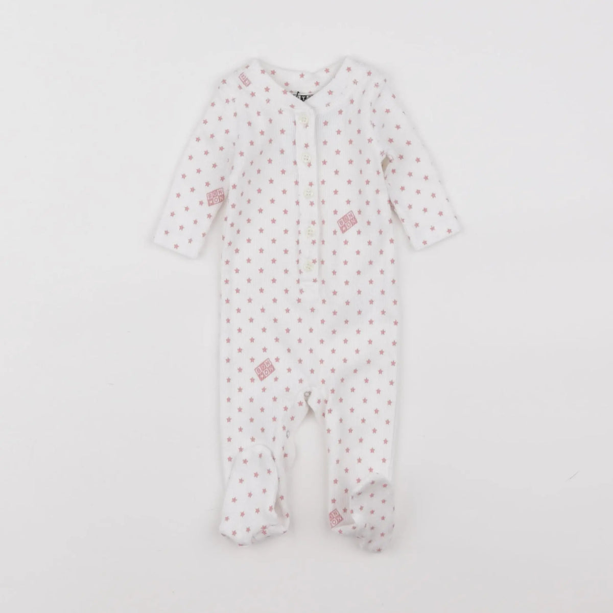 Bonton - pyjama coton blanc - 6 mois