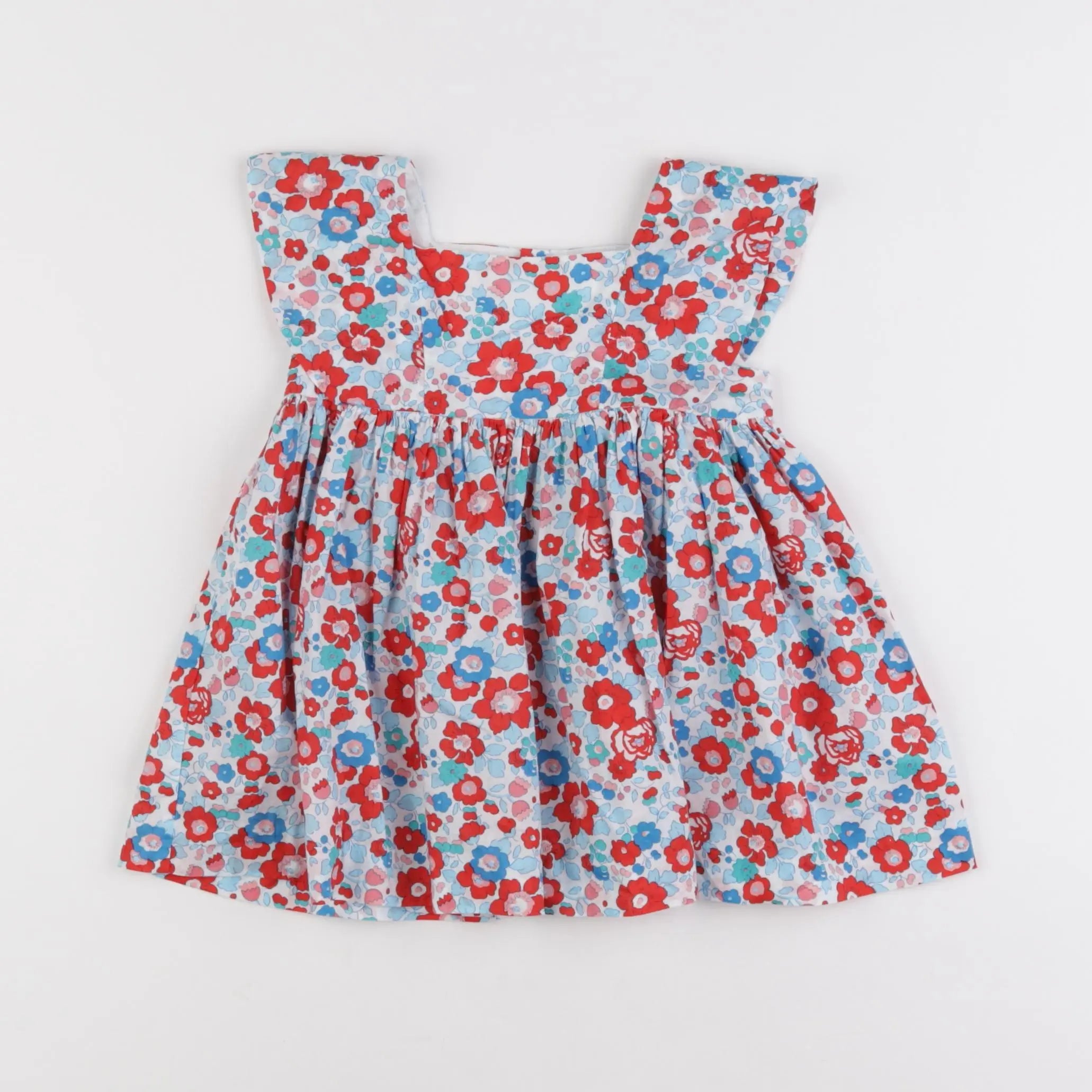 Jacadi - robe liberty multicolore - 12 mois