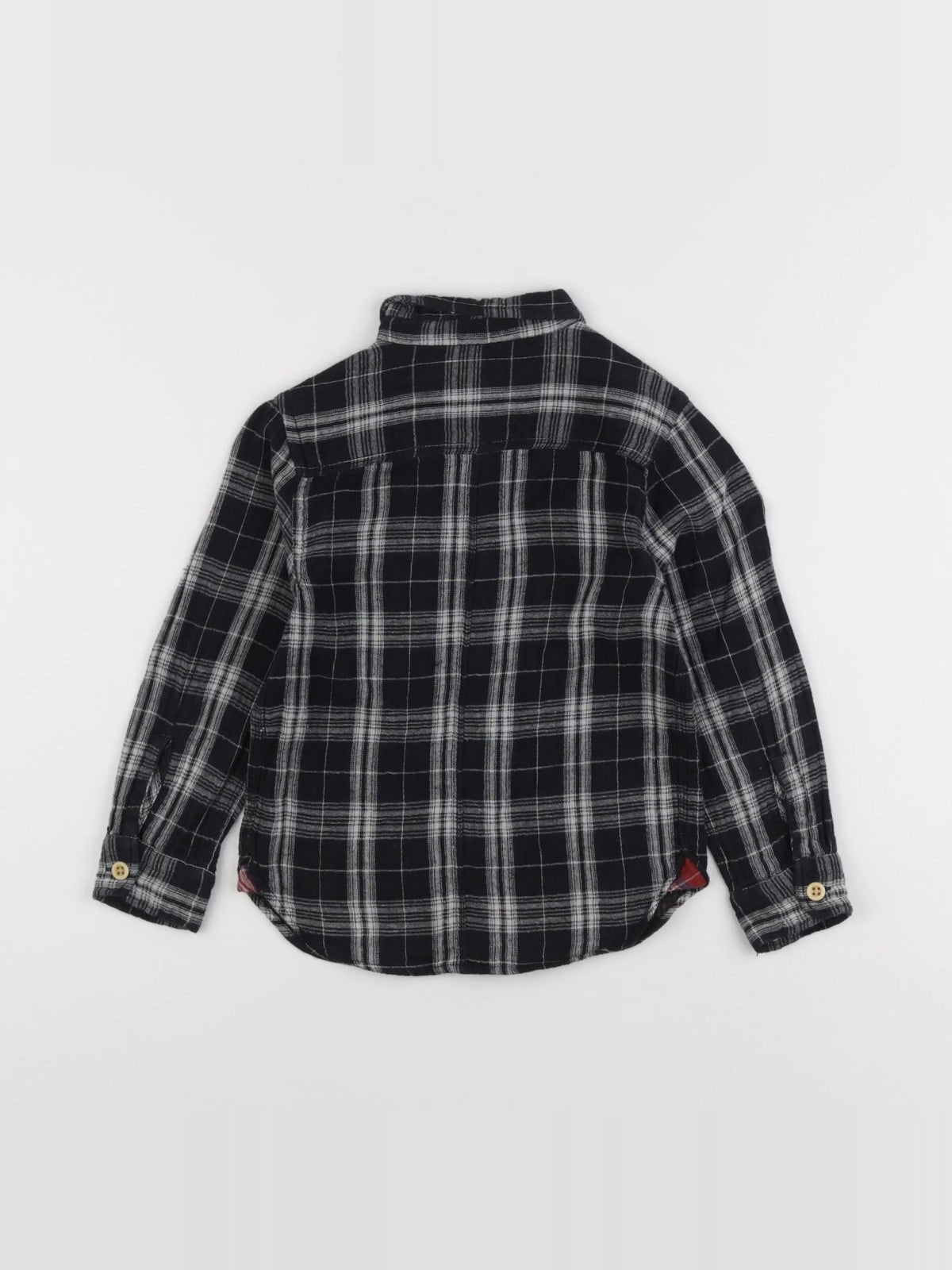 Bellerose - chemise blanc, noir - 4 ans