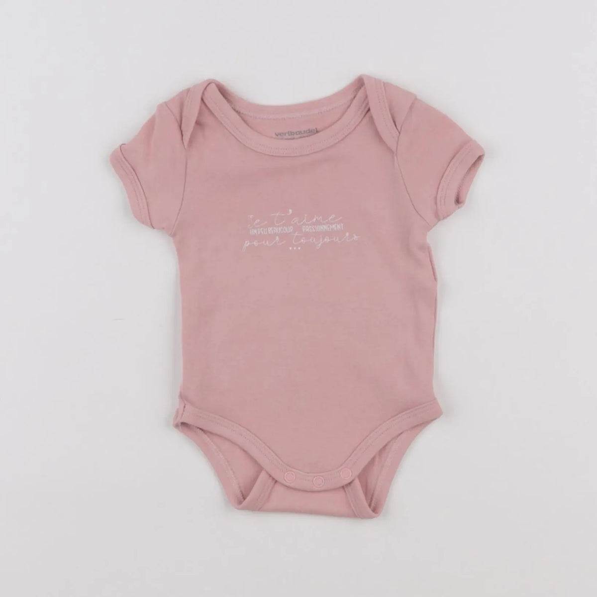 Vertbaudet - body rose - 3 mois