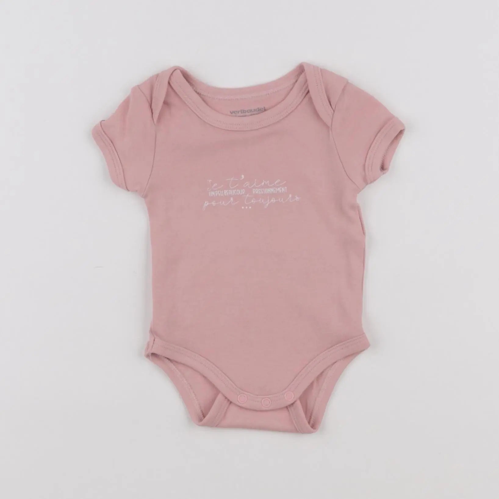 Vertbaudet - body rose - 3 mois