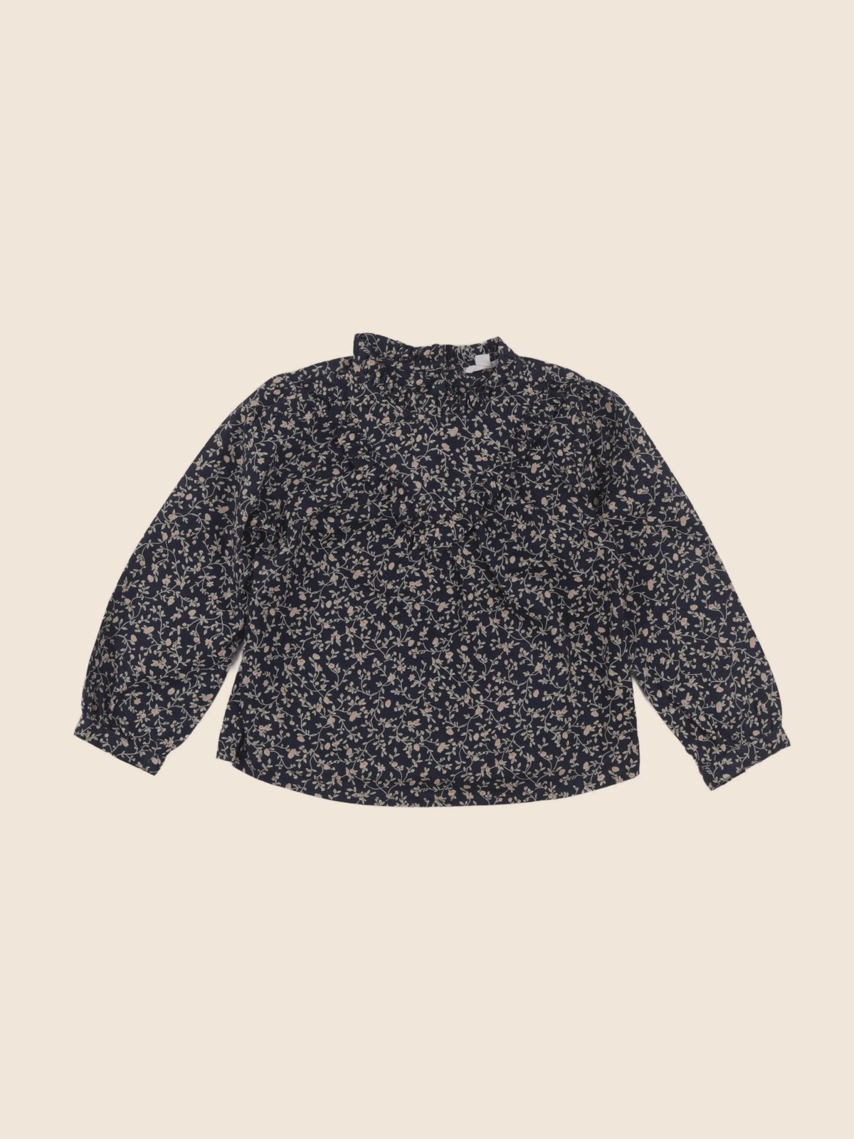 Vertbaudet - blouse bleu, beige - 10 ans