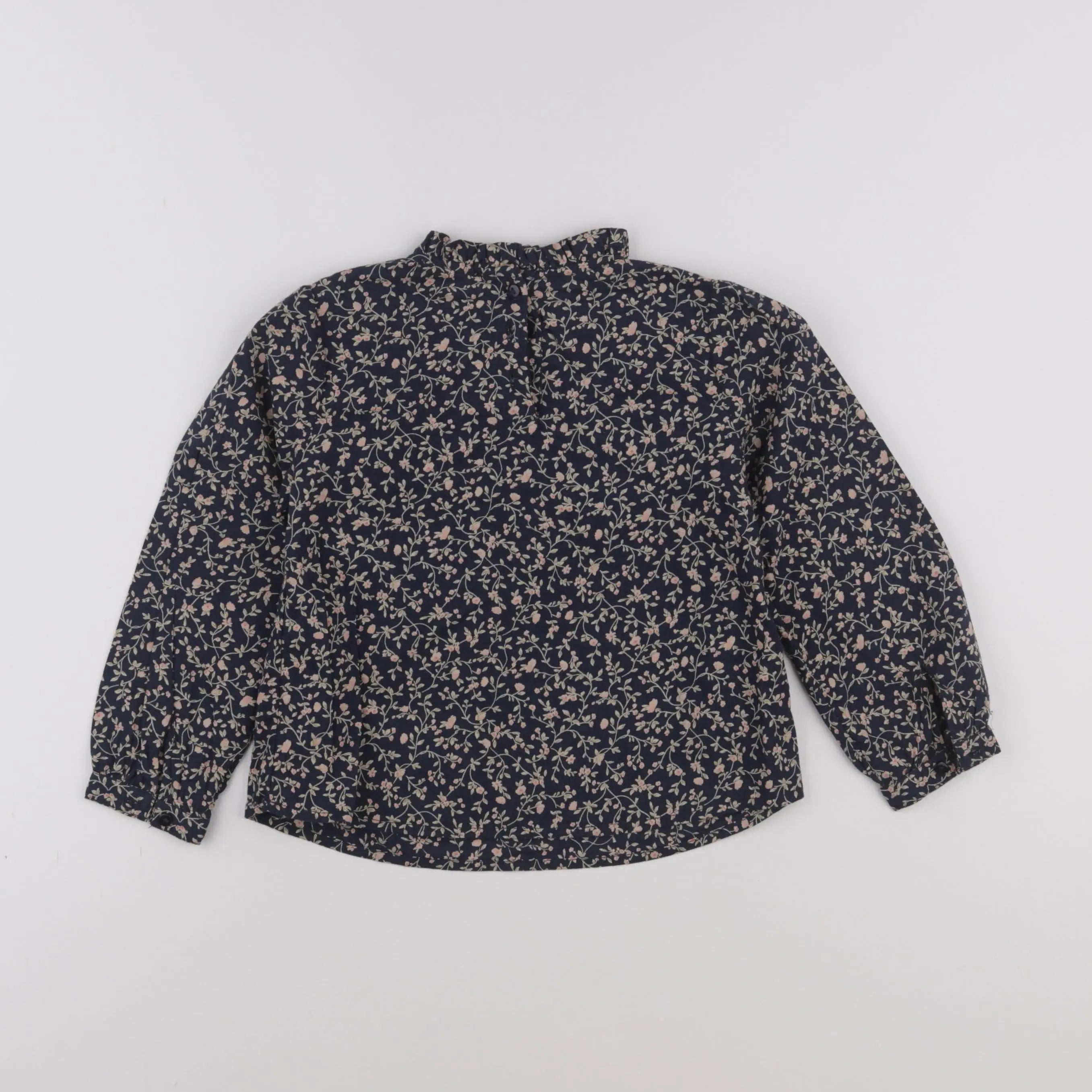 Vertbaudet - blouse bleu, beige - 10 ans