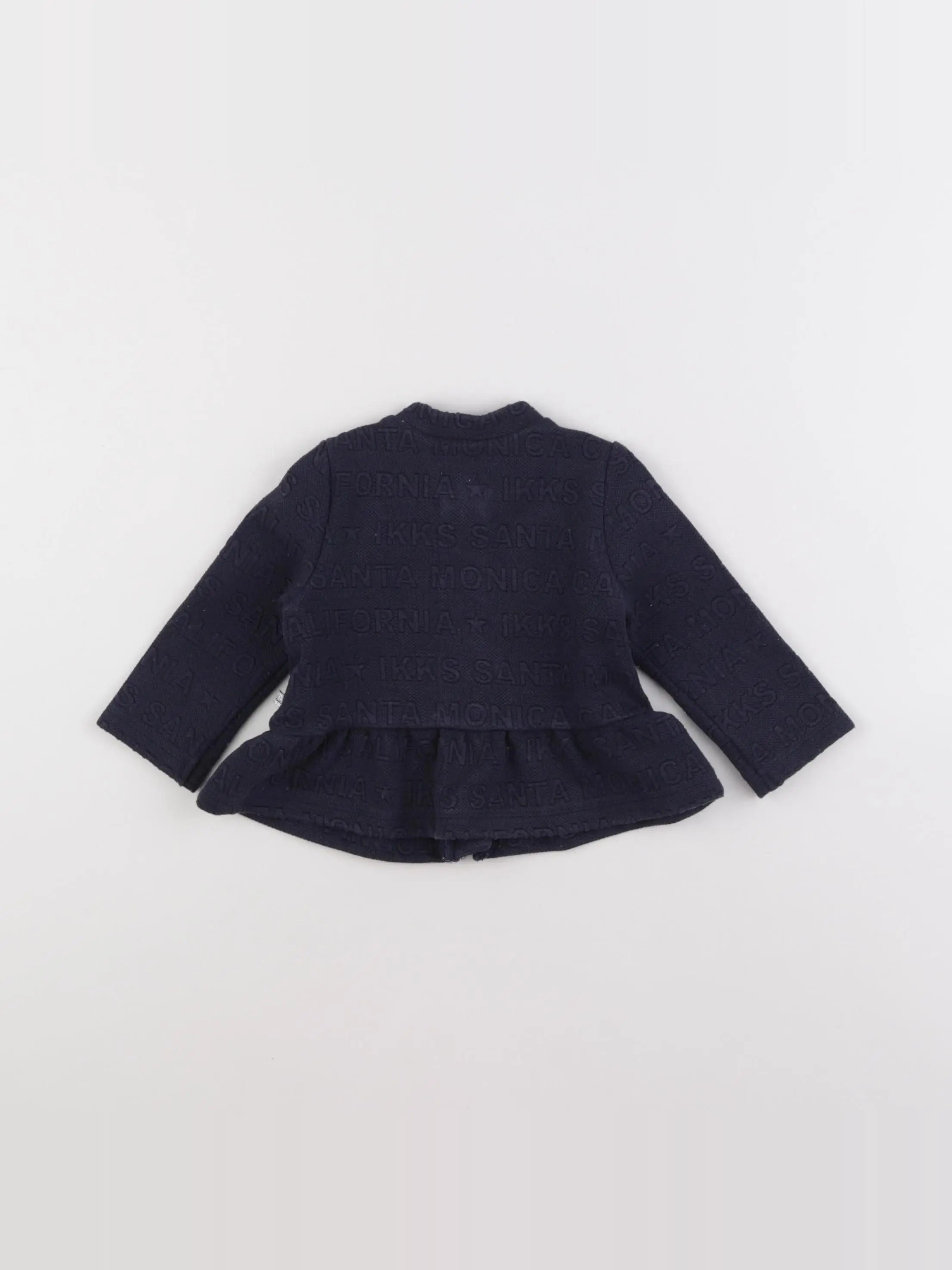 IKKS - sweat bleu - 6 mois