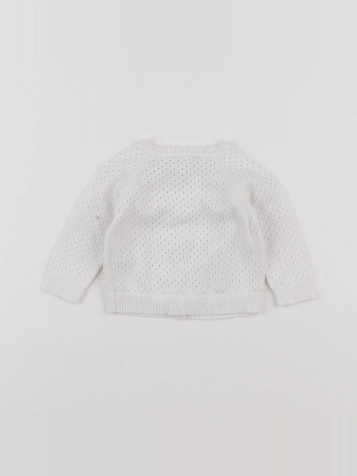 Bonton - gilet blanc - 3 mois