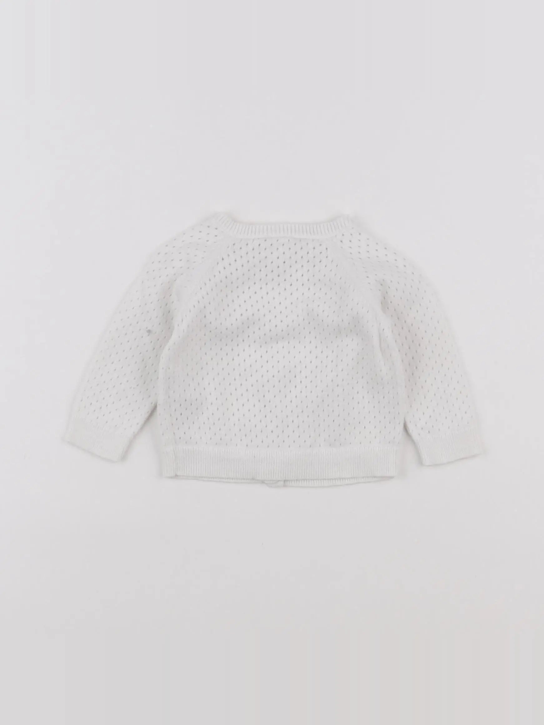 Bonton - gilet blanc - 3 mois