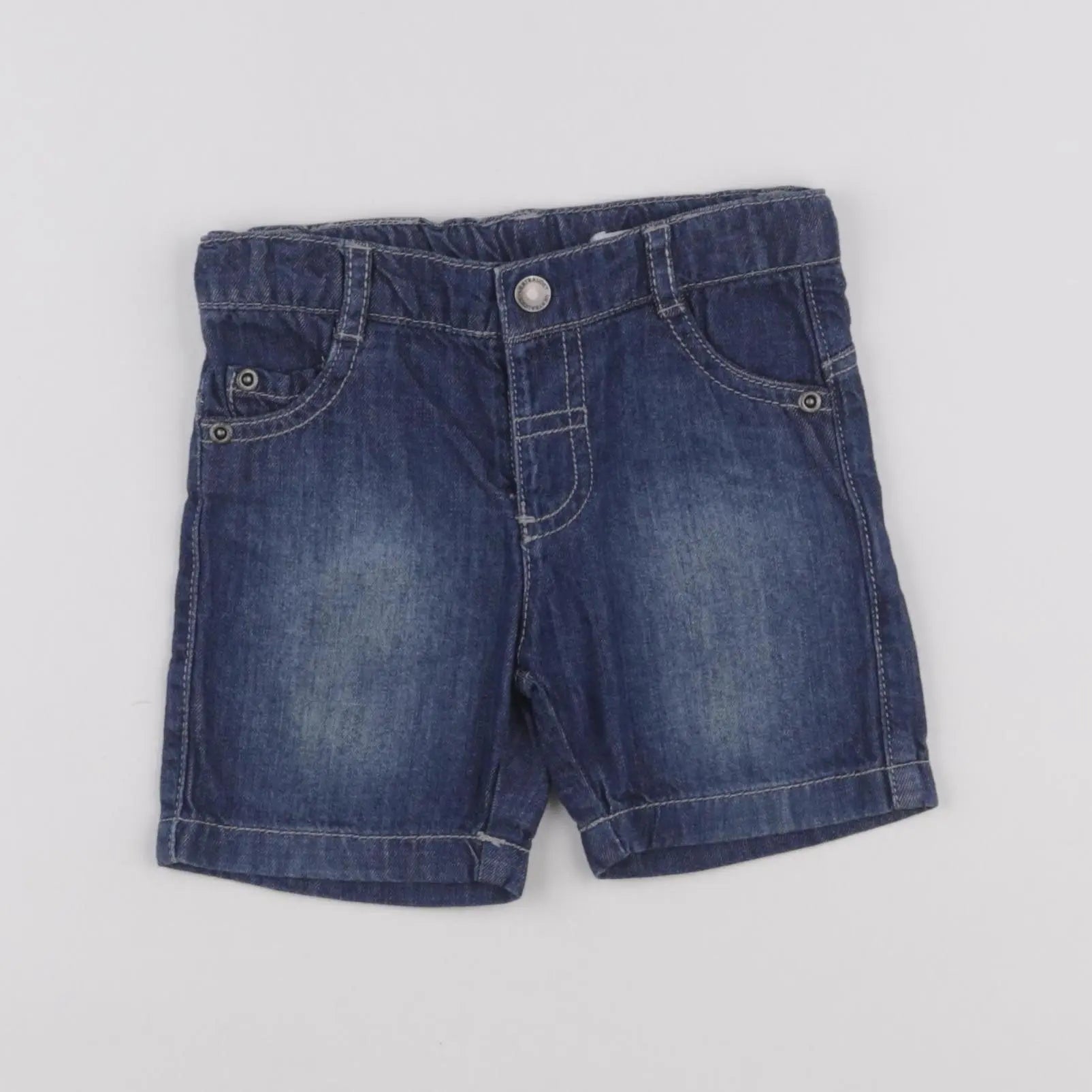 Vertbaudet - short bleu - 12 mois