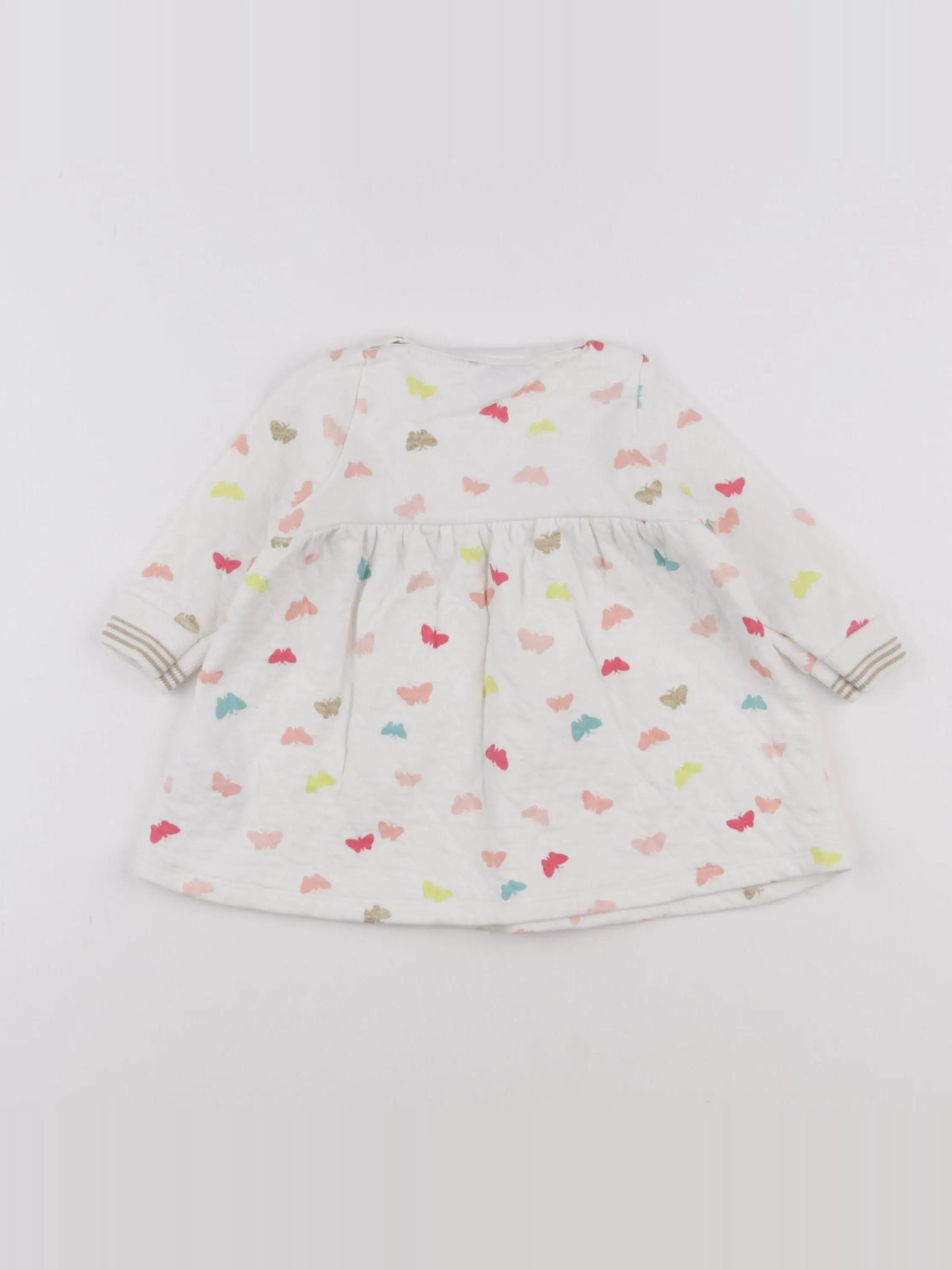 Petit Bateau - robe multicolore - 6 mois