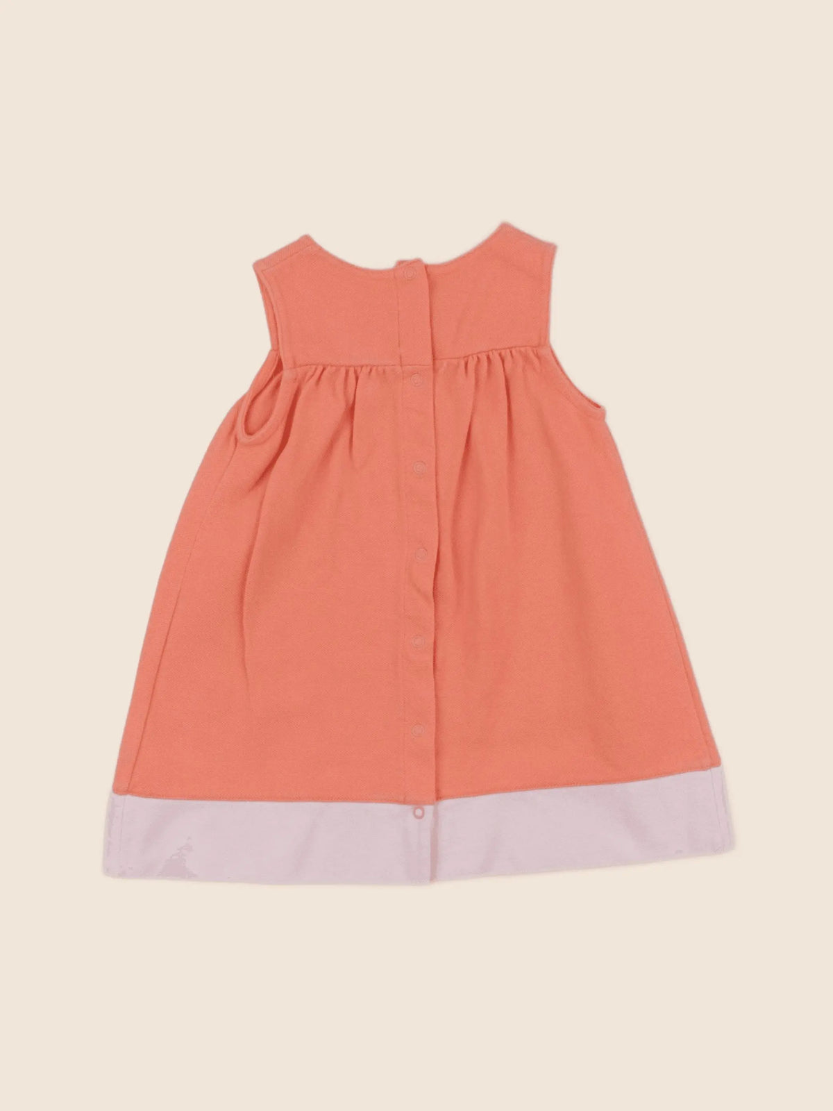 Petit Bateau - robe orange - 12 mois