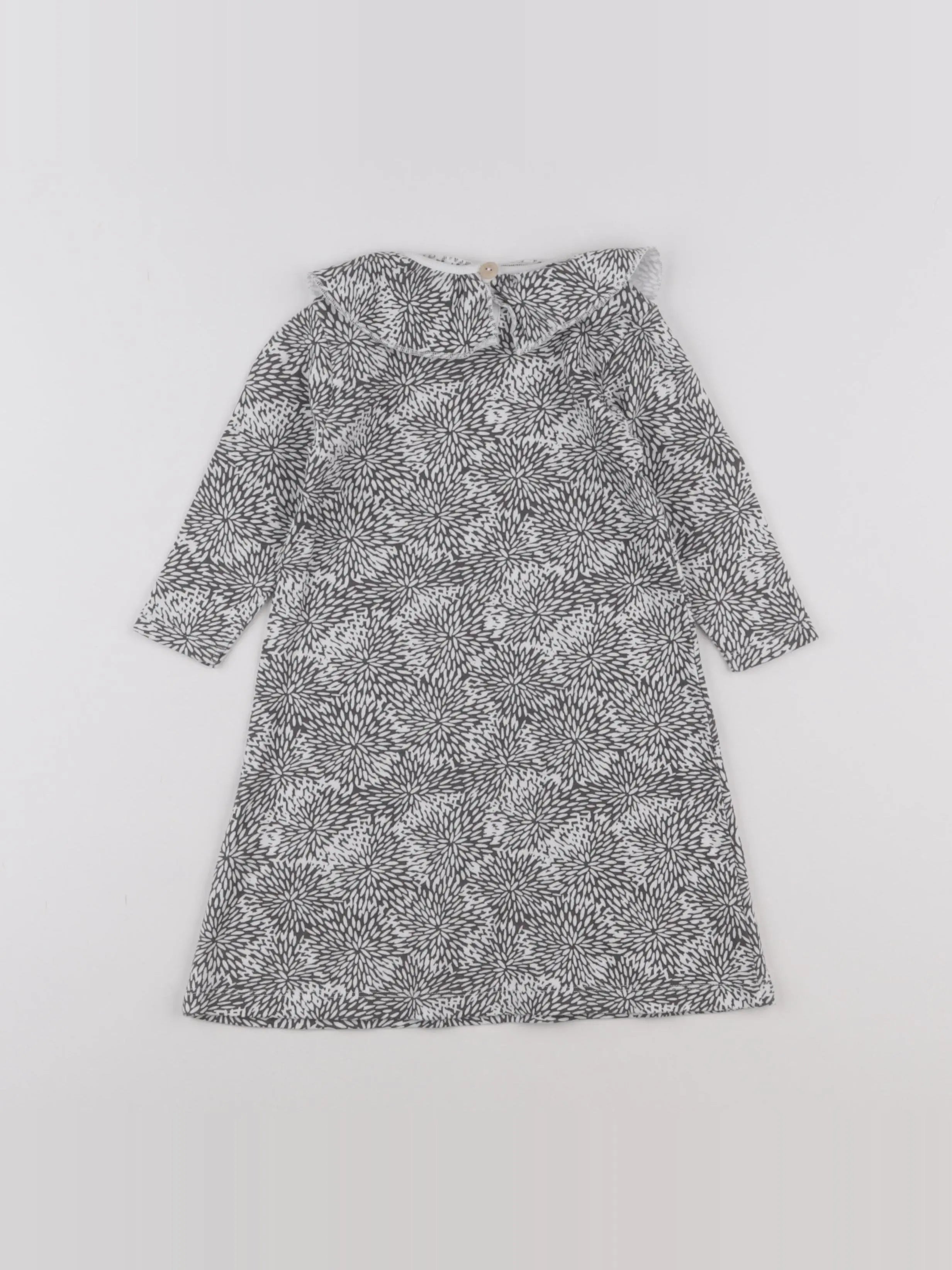 Moumout' - robe blanc, gris - 2 ans