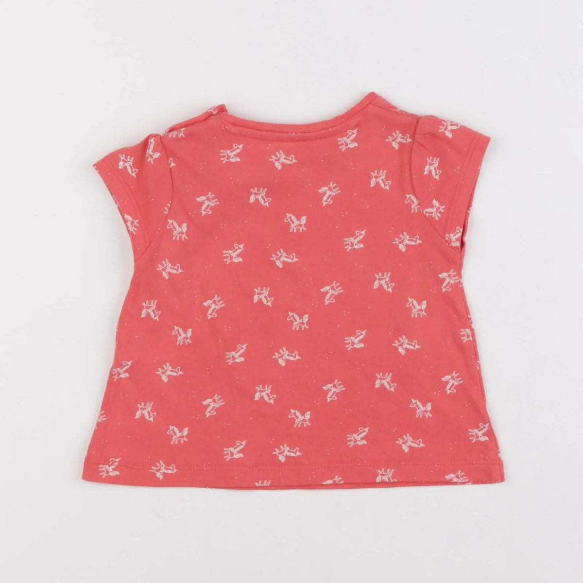 Vertbaudet - tee-shirt orange - 6 mois