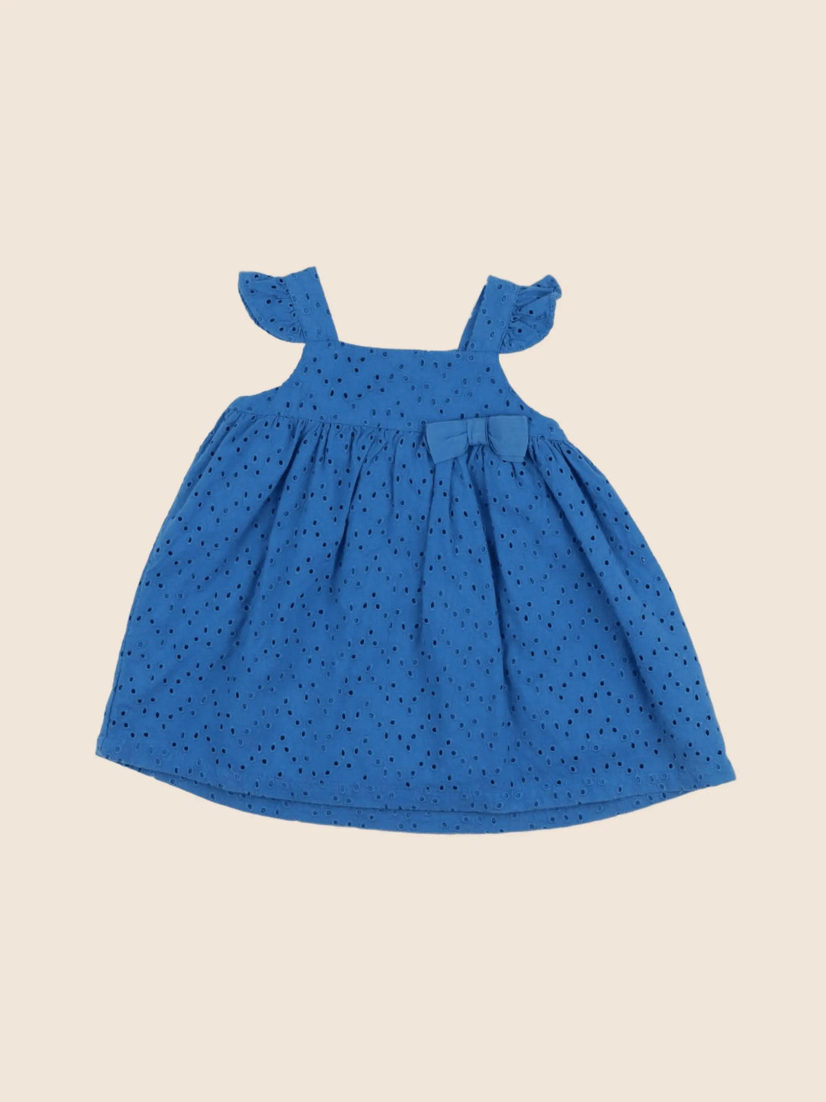 Petit Bateau - robe bleu - 6 mois