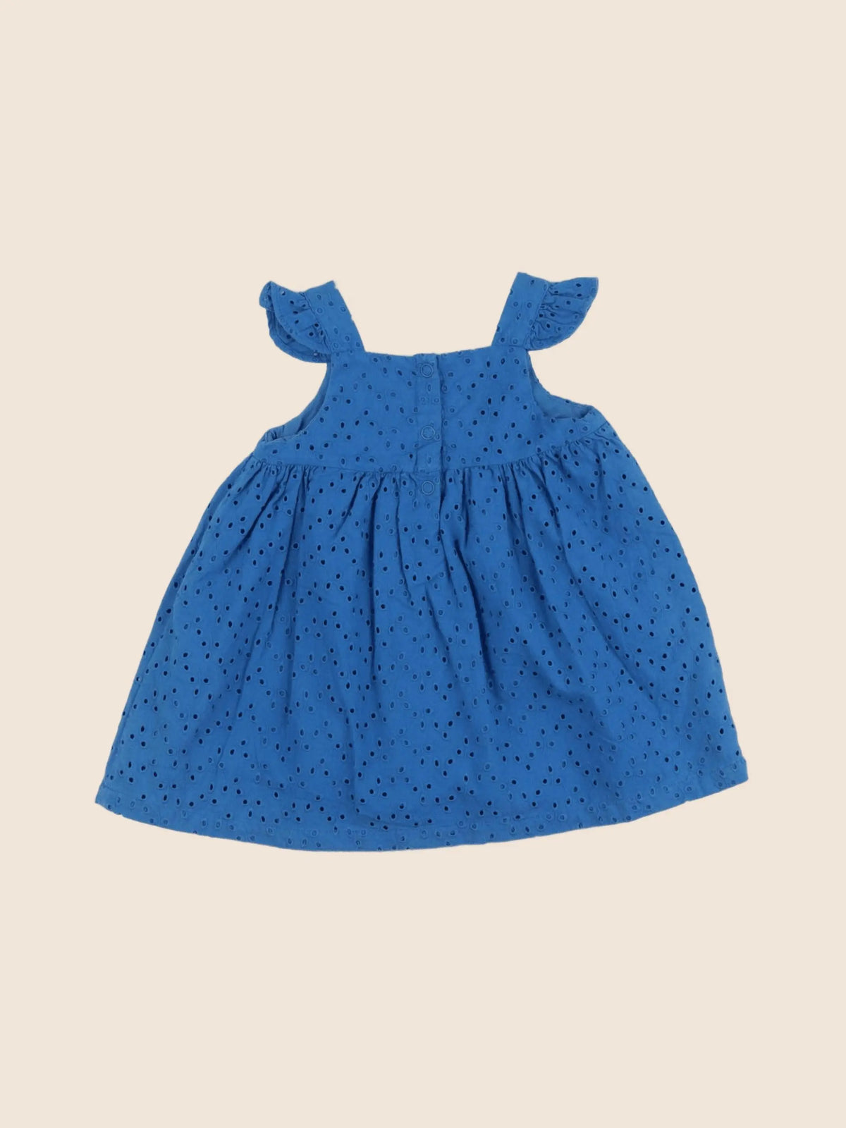Petit Bateau - robe bleu - 6 mois