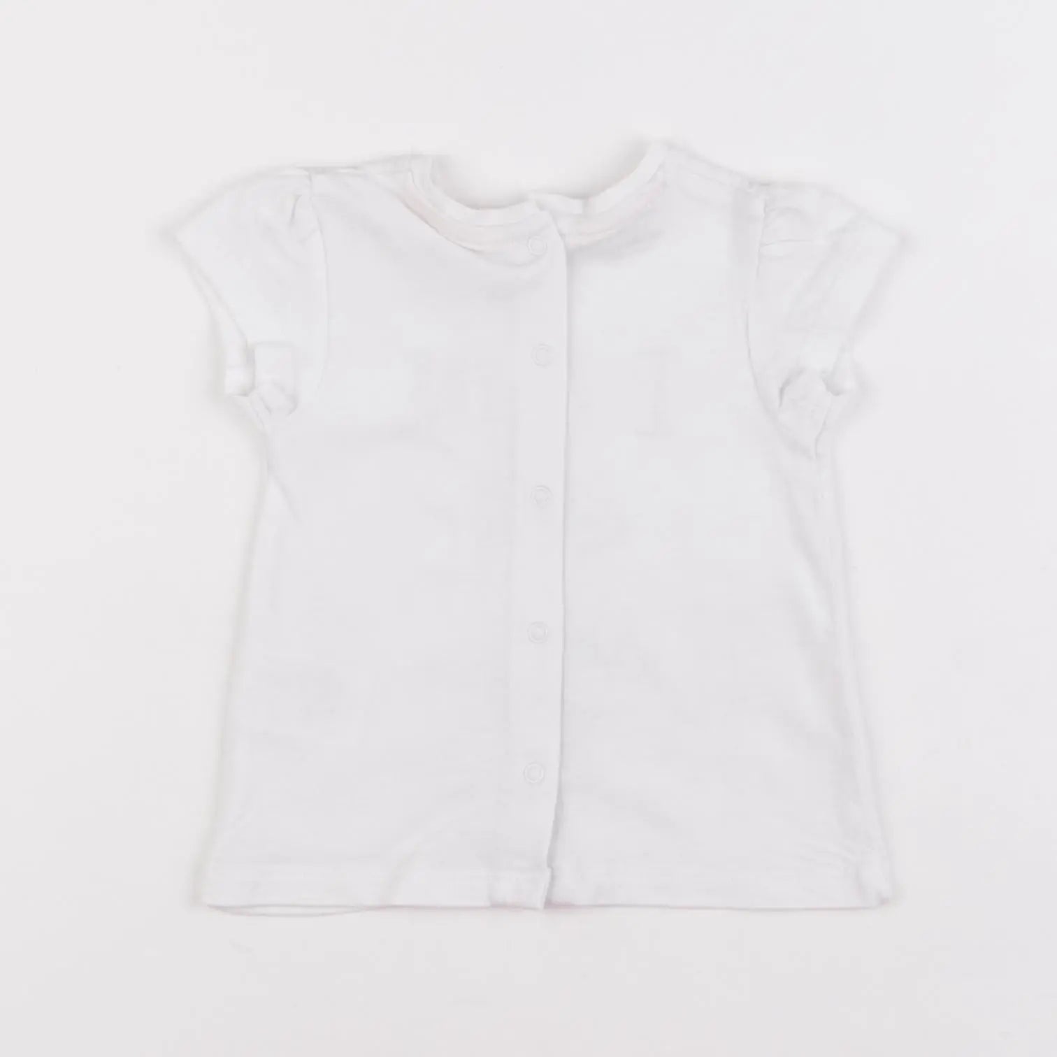 Vertbaudet - tee-shirt blanc - 3 mois