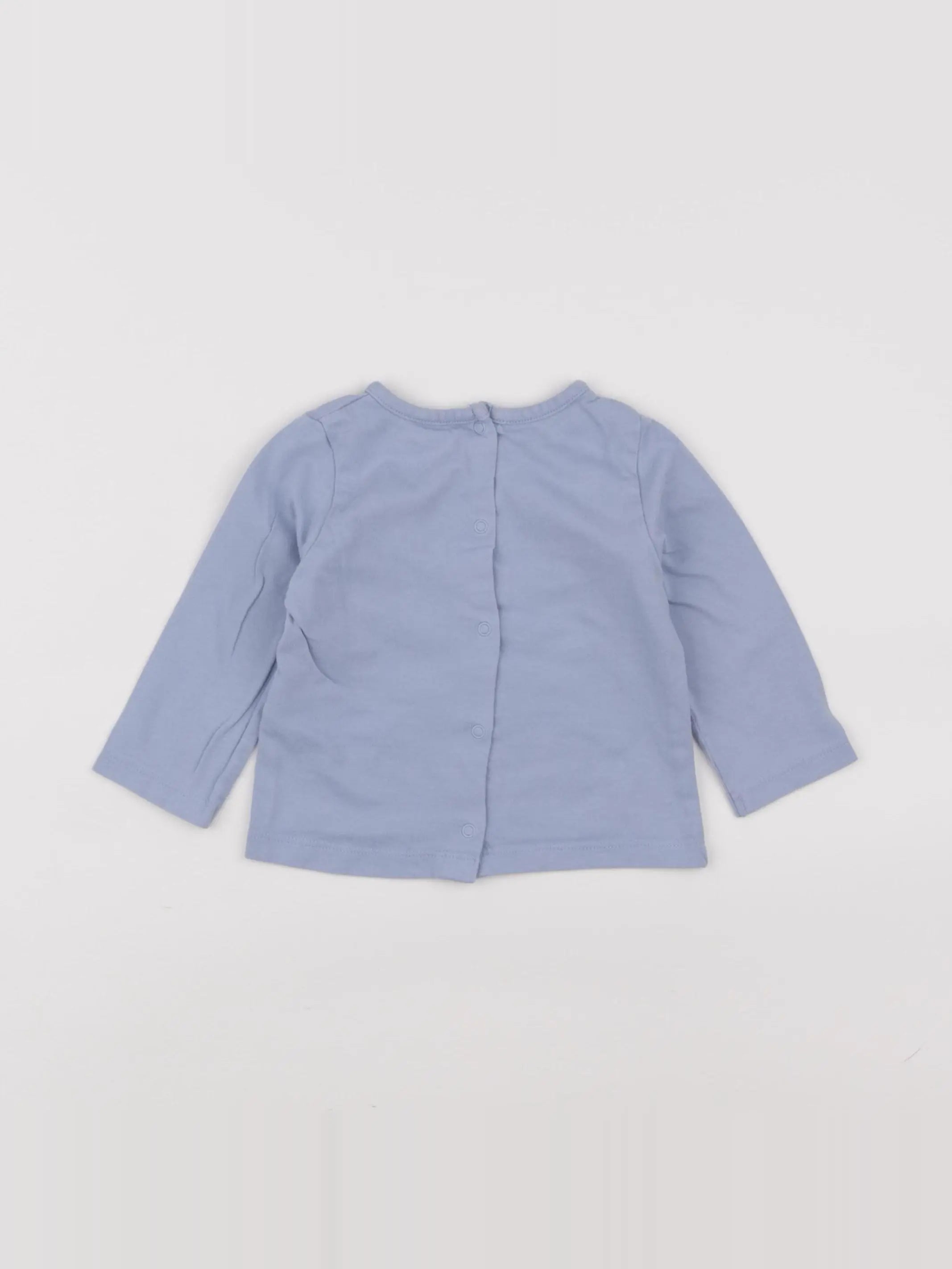 Vertbaudet - tee-shirt bleu - 9 mois